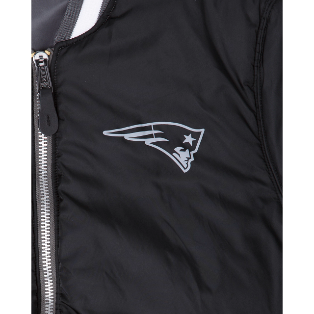 Alpha Industries X New England Patriots Gray MA-1 Bomber Jacket - Image 8