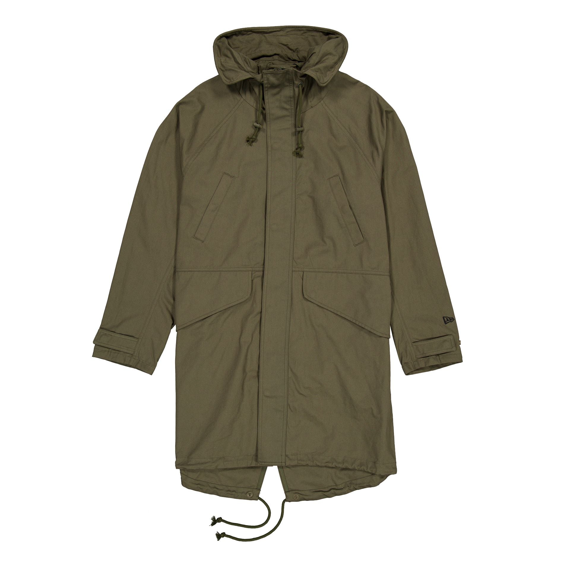 New Era Cap Dark Khaki Fishtail Parka Jacket - Image 2