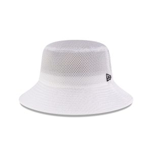New Era Cap Air Mesh White Bucket Hat