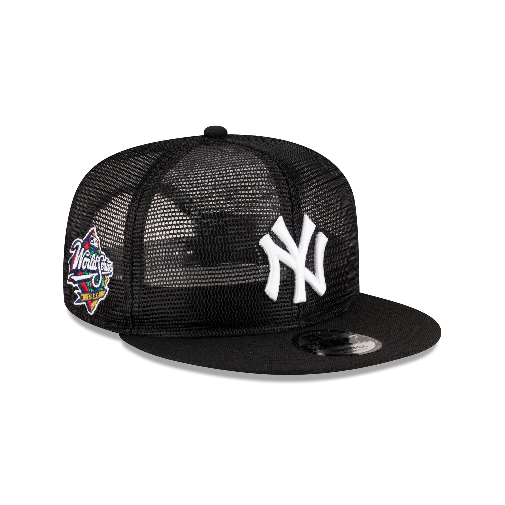 New York Yankees Black Mesh 9FIFTY Snapback Hat