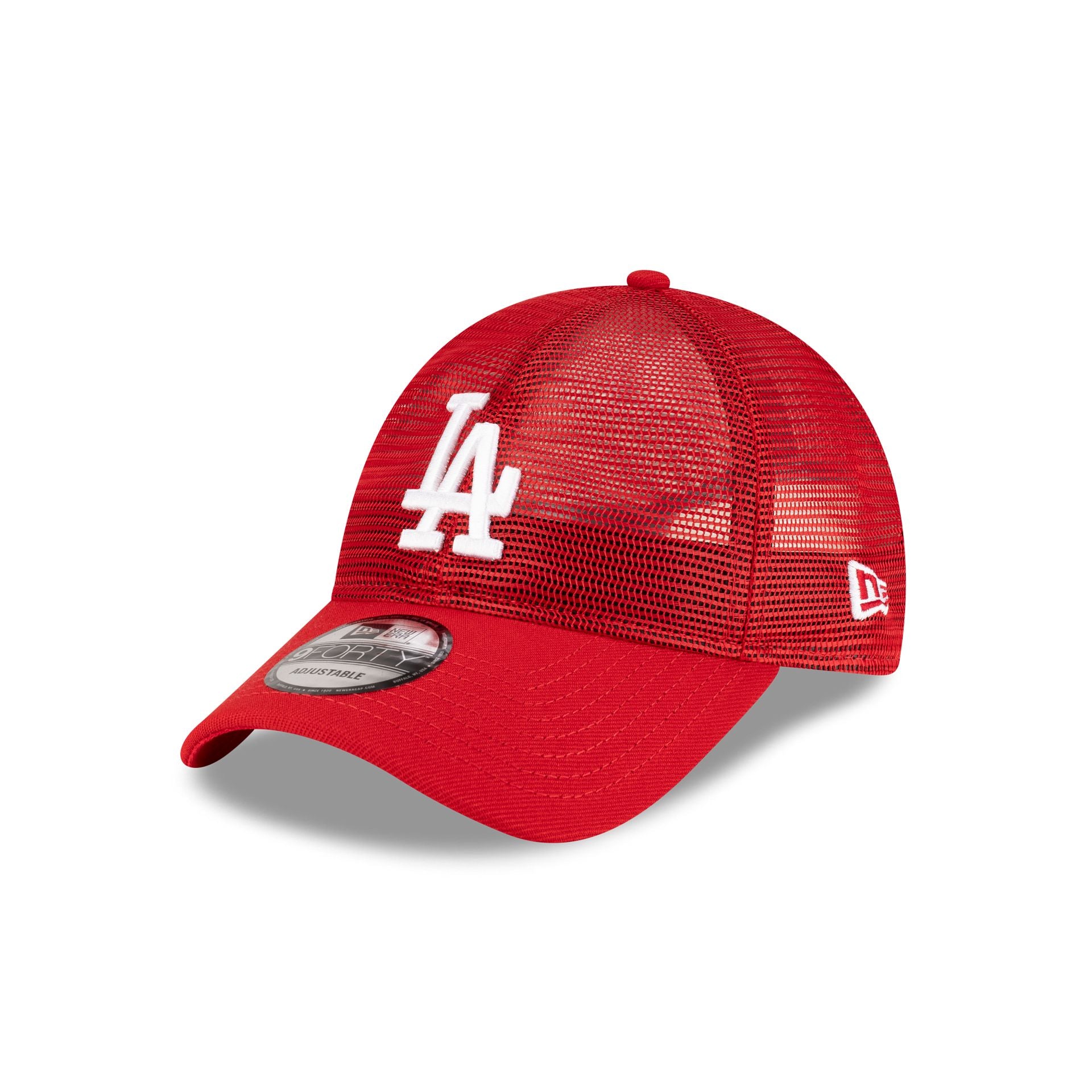 Los Angeles Dodgers Red Mesh 9FORTY Snapback Hat - Image 3