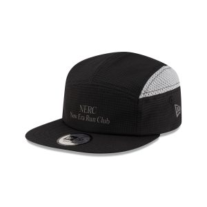 New Era Cap Run Club Black Camper Strapback Hat