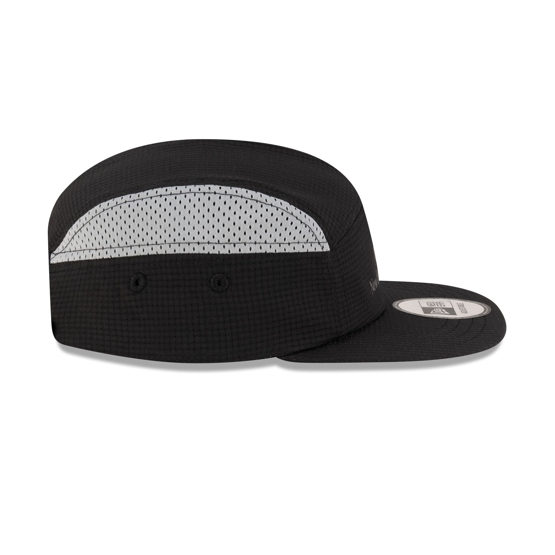 New Era Cap Run Club Black Camper Strapback Hat - Image 5