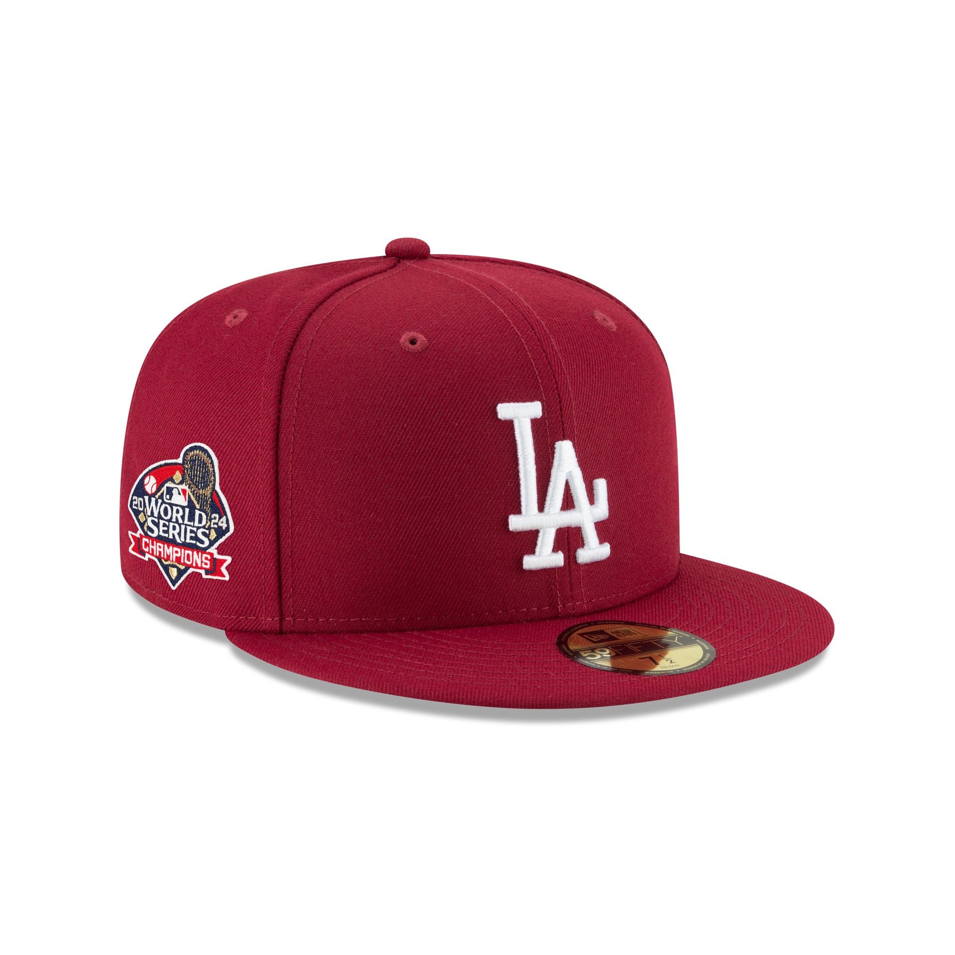 Los Angeles Dodgers 2024 World Series Champions Cardinal 59FIFTY Fitted Hat