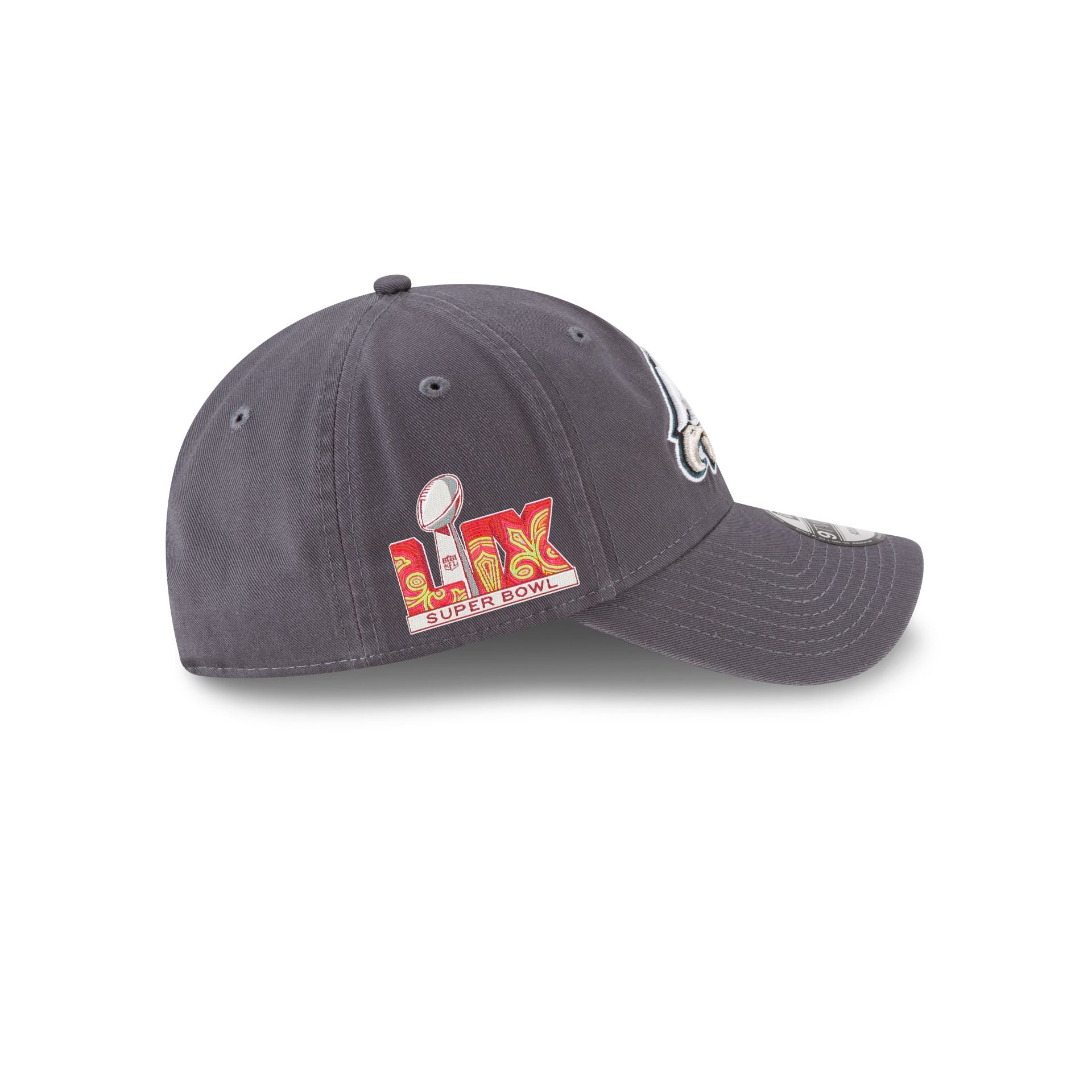 Philadelphia Eagles Super Bowl LIX Participation Side Patch 9TWENTY Adjustable Hat - Image 4