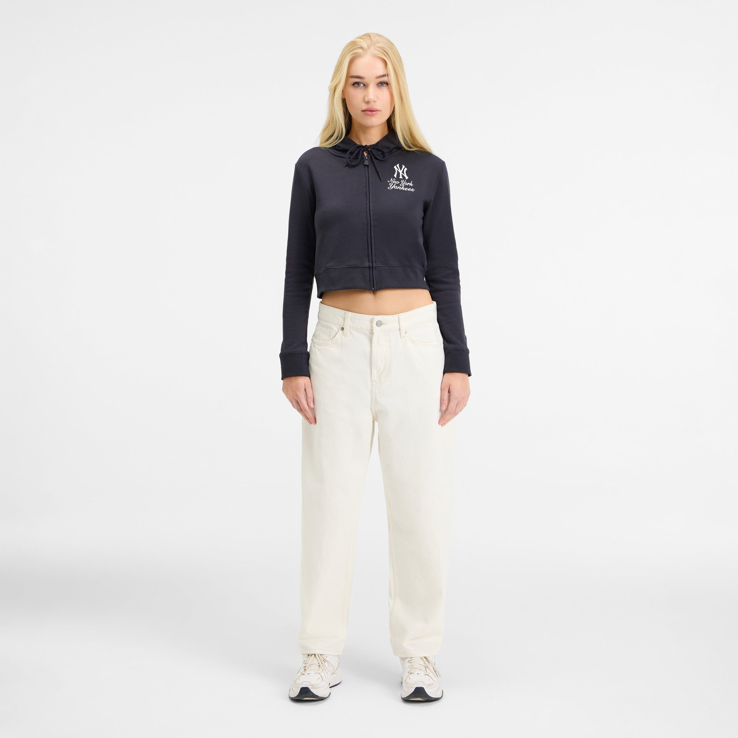 Texas Rangers Game Day Cropped Women's Zipper Hoodie - Image 5