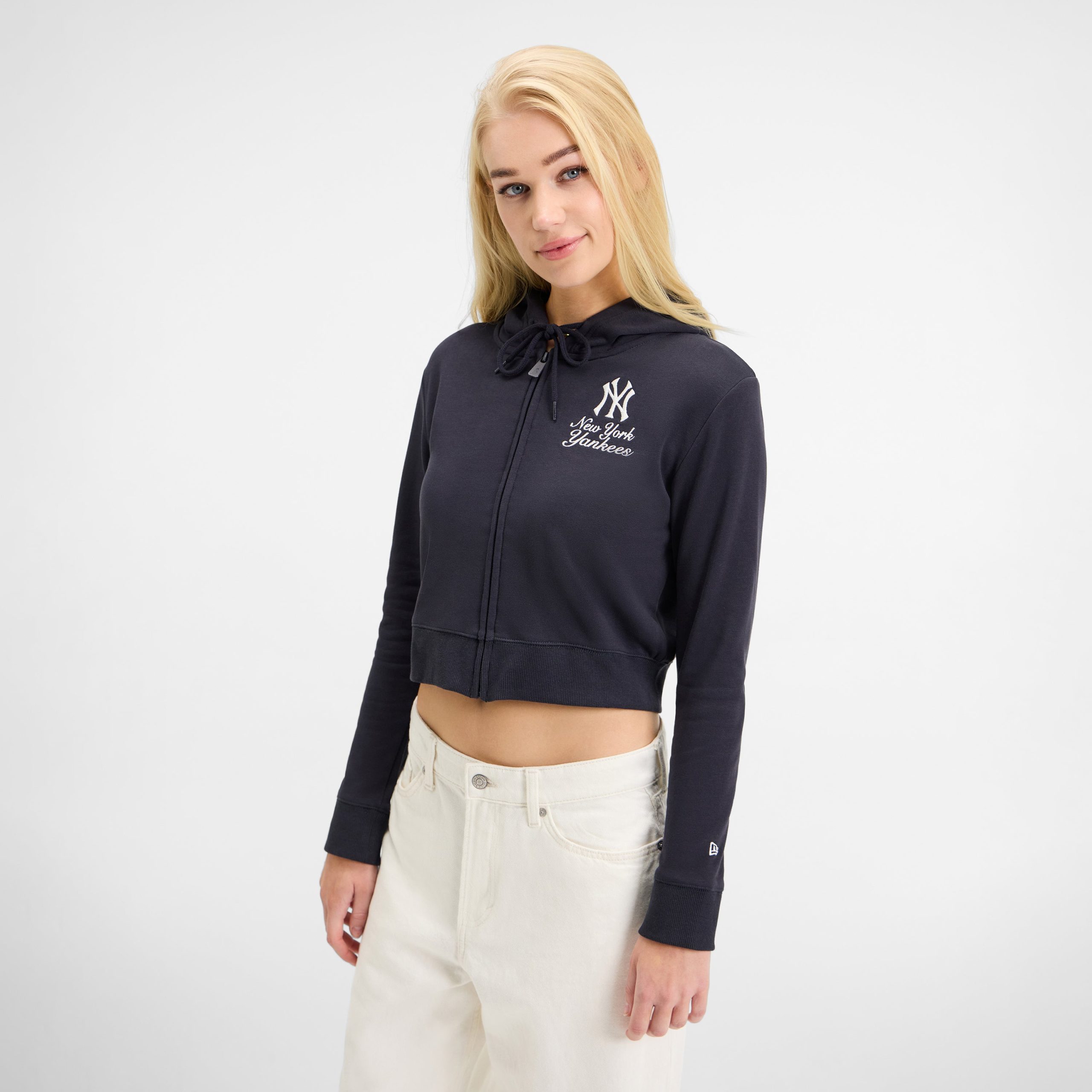 Texas Rangers Game Day Cropped Women's Zipper Hoodie - Image 2