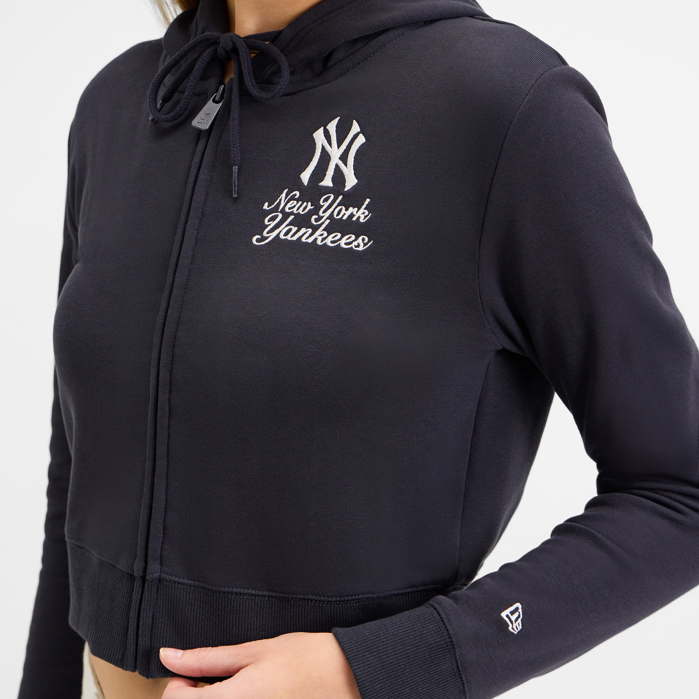 Texas Rangers Game Day Cropped Women's Zipper Hoodie - Image 4