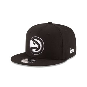 Atlanta Hawks Basic Black & White 9FIFTY Snapback Hat