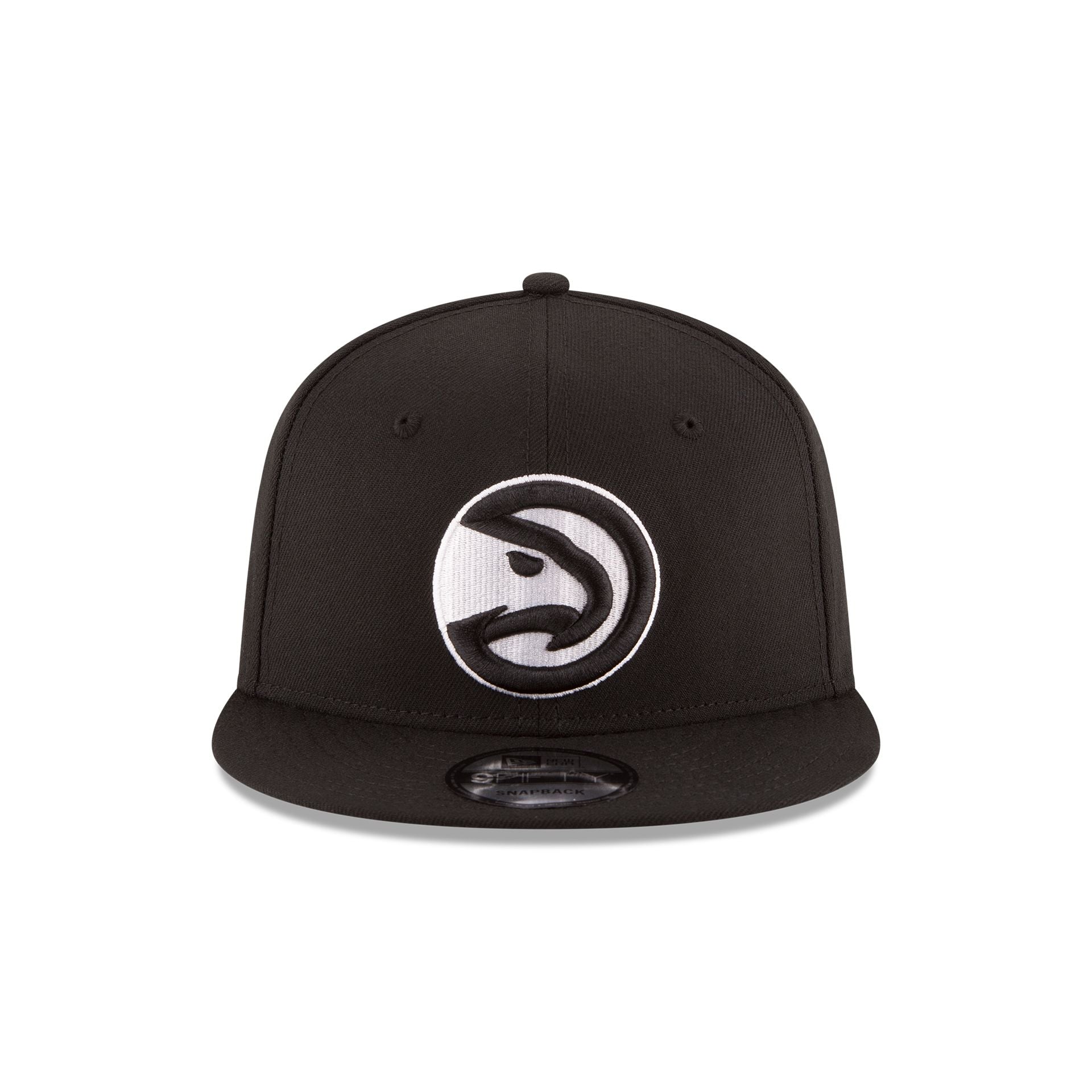 Atlanta Hawks Basic Black & White 9FIFTY Snapback Hat - Image 2