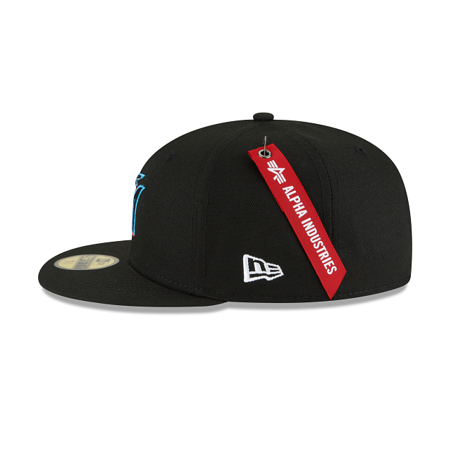 Alpha Industries X Miami Marlins 59FIFTY Fitted Hat - Image 4