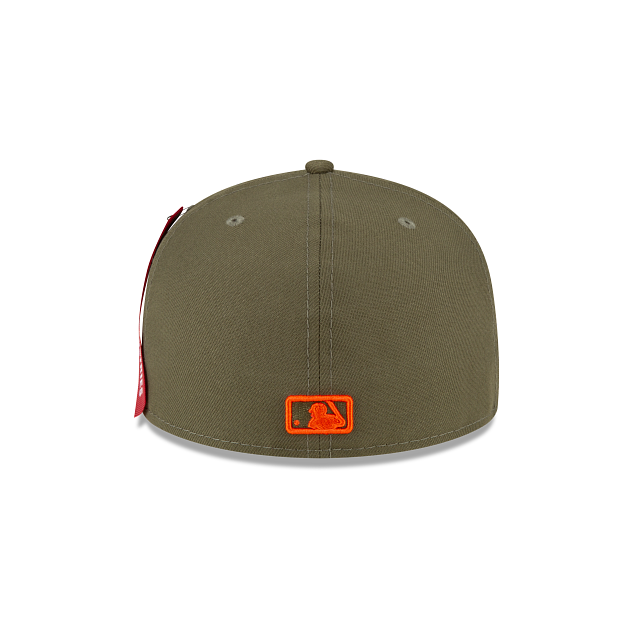 Alpha Industries X Tampa Bay Rays Green 59FIFTY Fitted Hat - Image 6