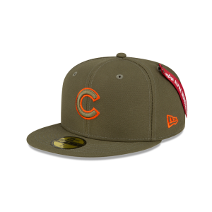 Alpha Industries X Chicago Cubs Green 59FIFTY Fitted Hat