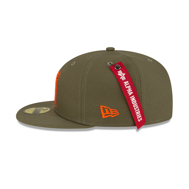 Alpha Industries X Los Angeles Angels Green 59FIFTY Fitted Hat - Image 4