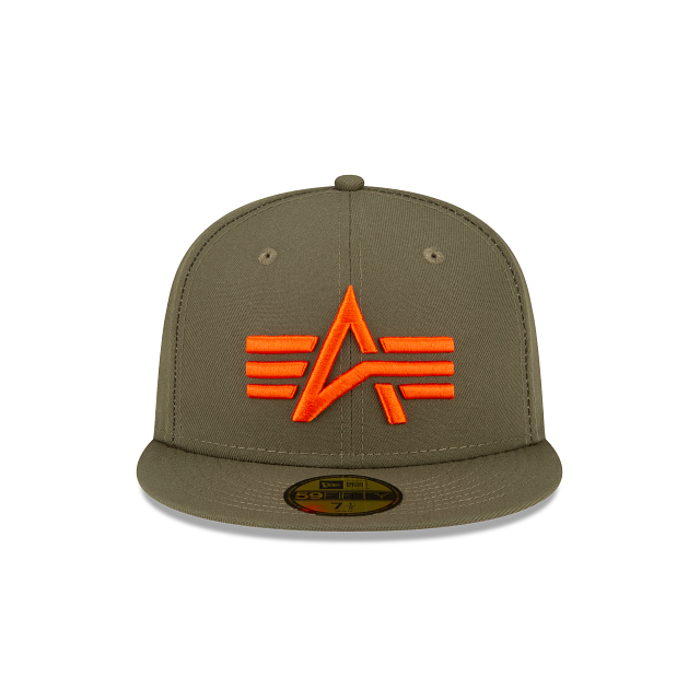 Alpha Industries X New Era Green 59FIFTY Fitted Hat - Image 2