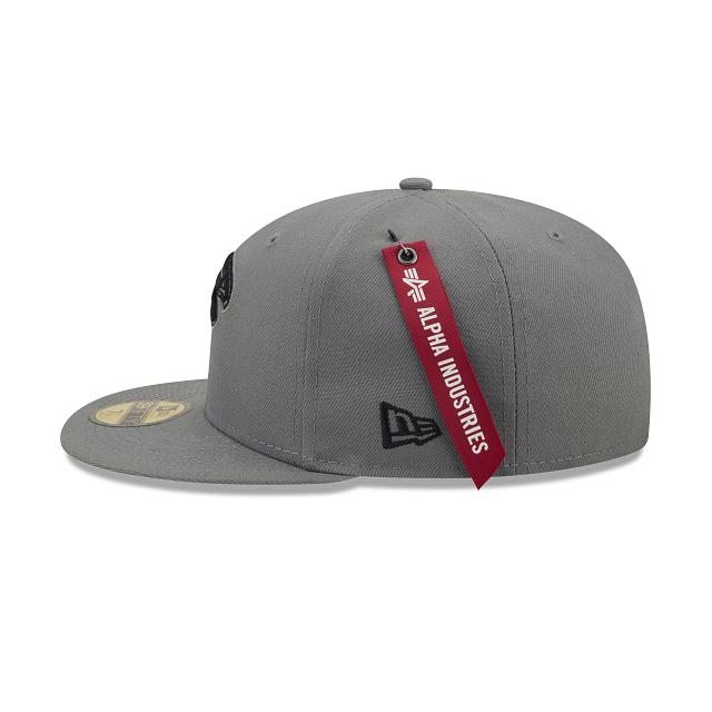 Alpha Industries X Atlanta Falcons Gray 59FIFTY Fitted Hat - Image 4