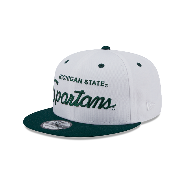 Michigan State Spartans College Vault Script 9FIFTY Snapback Hat - Image 3