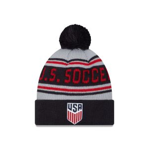 US Soccer Men's National Team Navy Pom Knit Hat