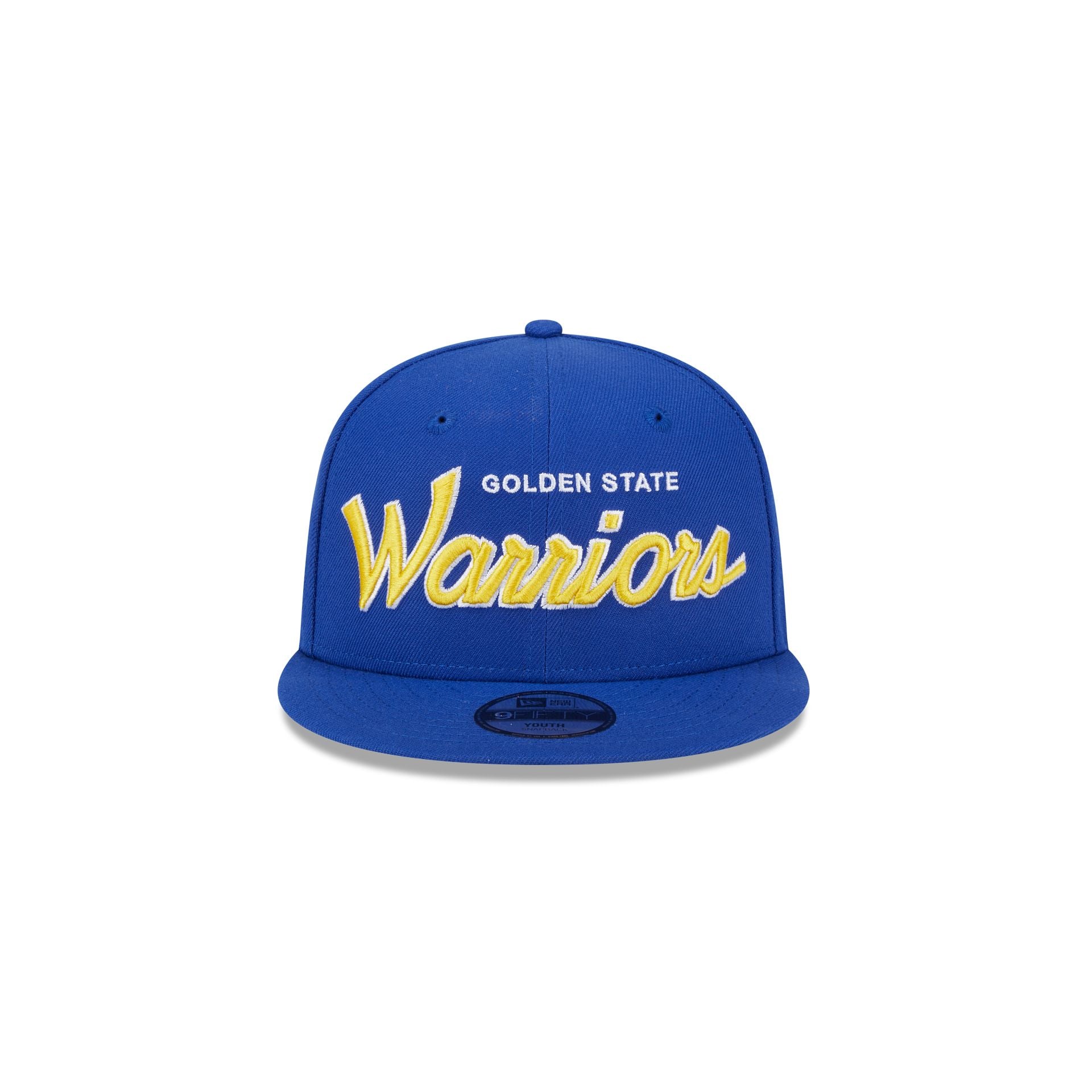 Golden State Warriors Script Kids 9FIFTY Snapback Hat - Image 2