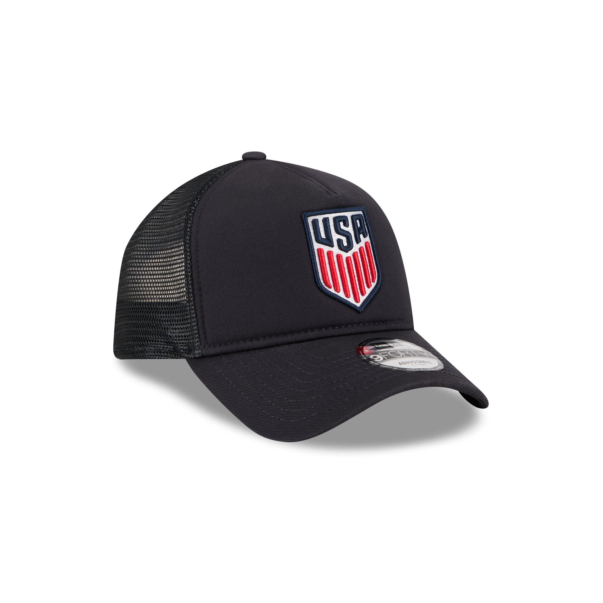 US Soccer Men's National Team Navy 9FORTY A-Frame Trucker Hat - Image 3