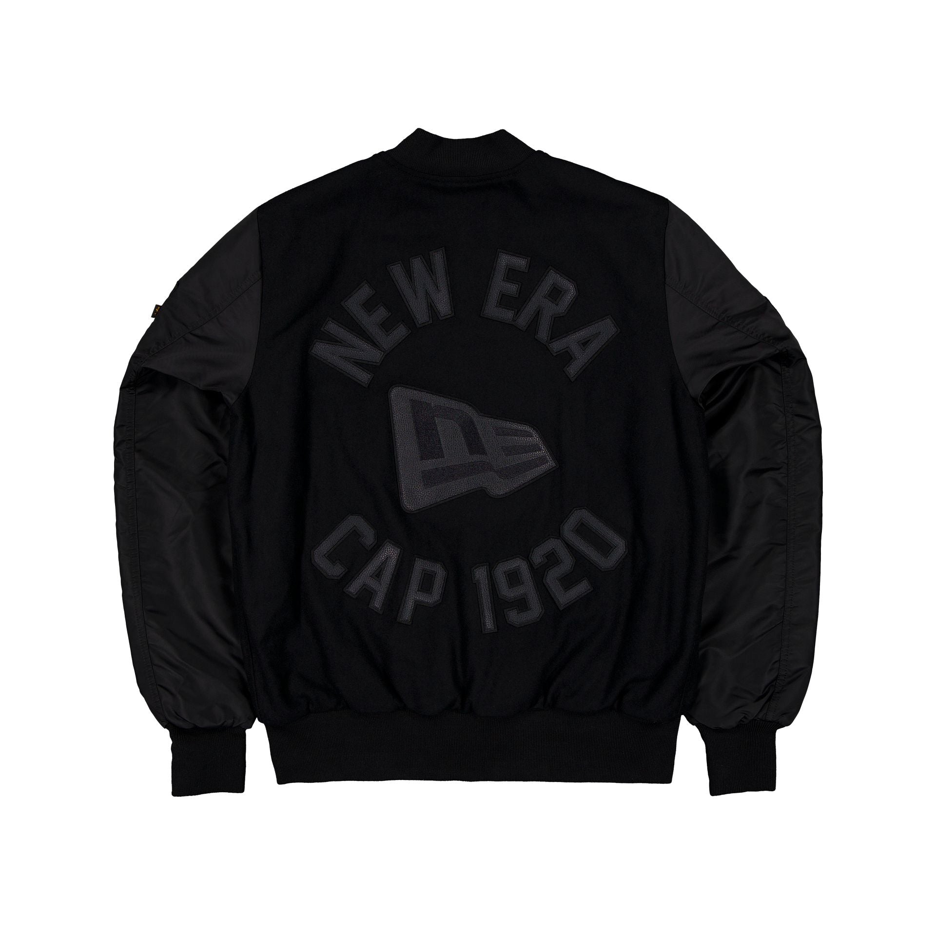 Alpha Industries x New Era Cap MA-1 Wool Varsity Jacket Black - Image 3