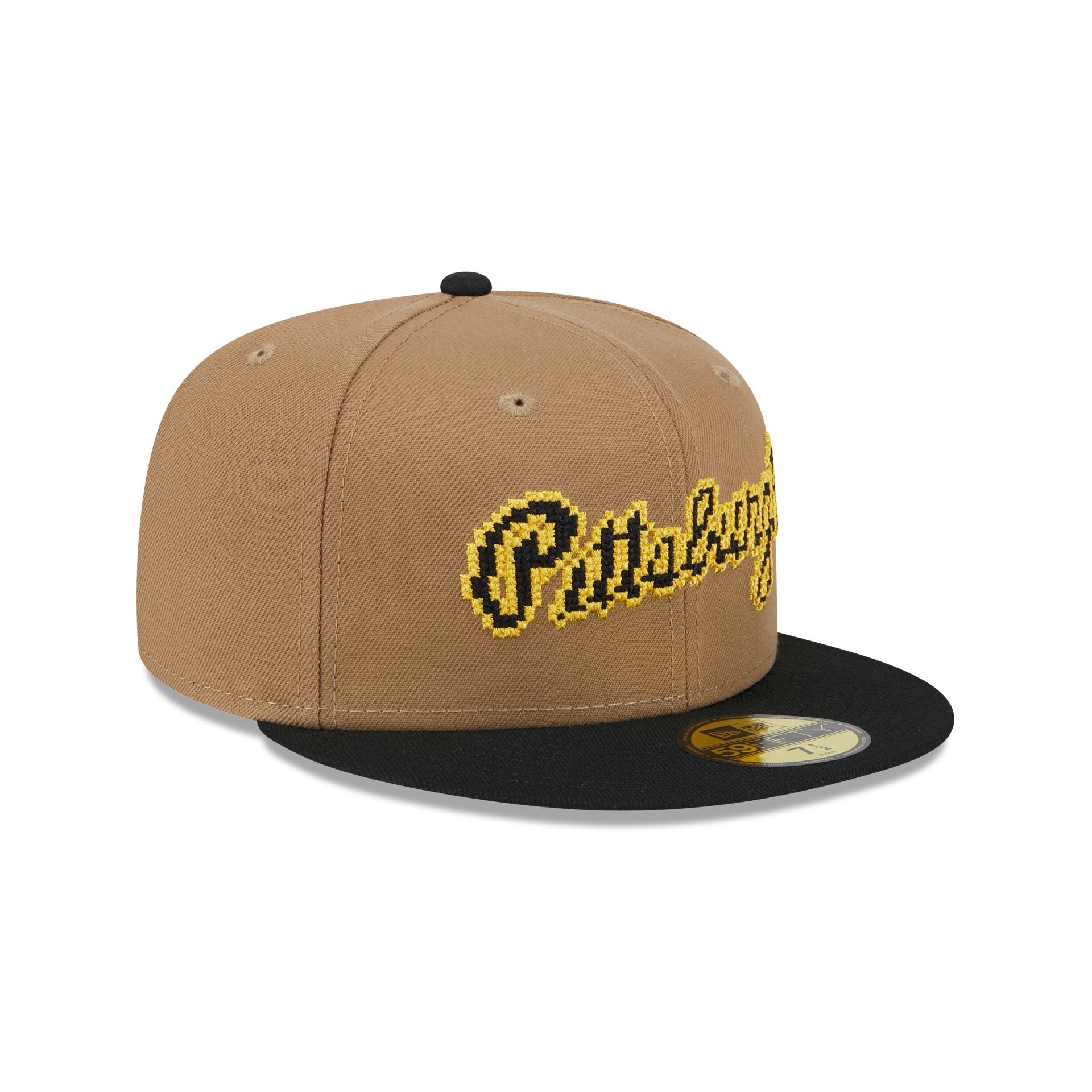 Pittsburgh Pirates Classic 8-Bit Wordmark 59FIFTY Fitted Hat - Image 3