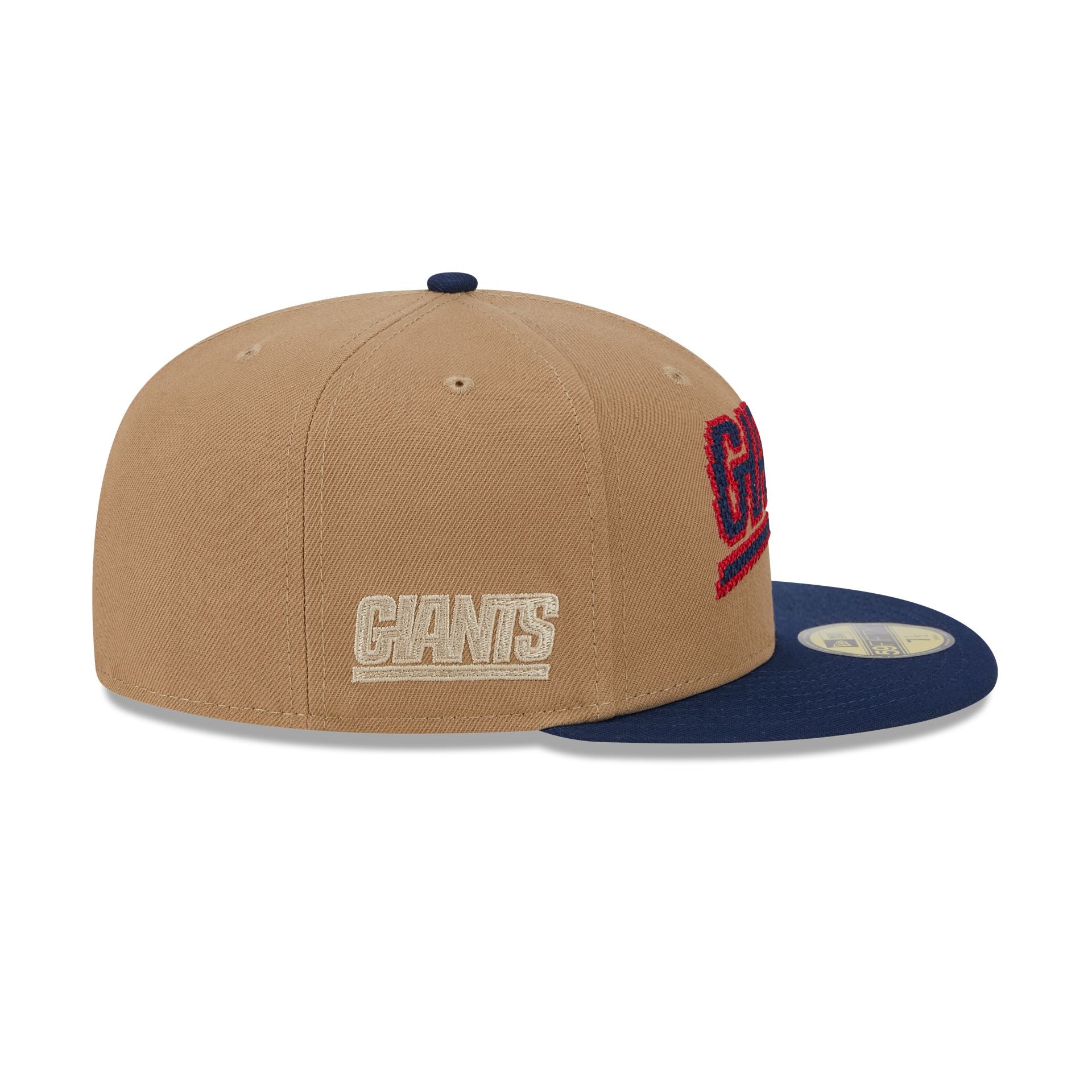 New York Giants Classic 8-Bit Wordmark 59FIFTY Fitted Hat - Image 5