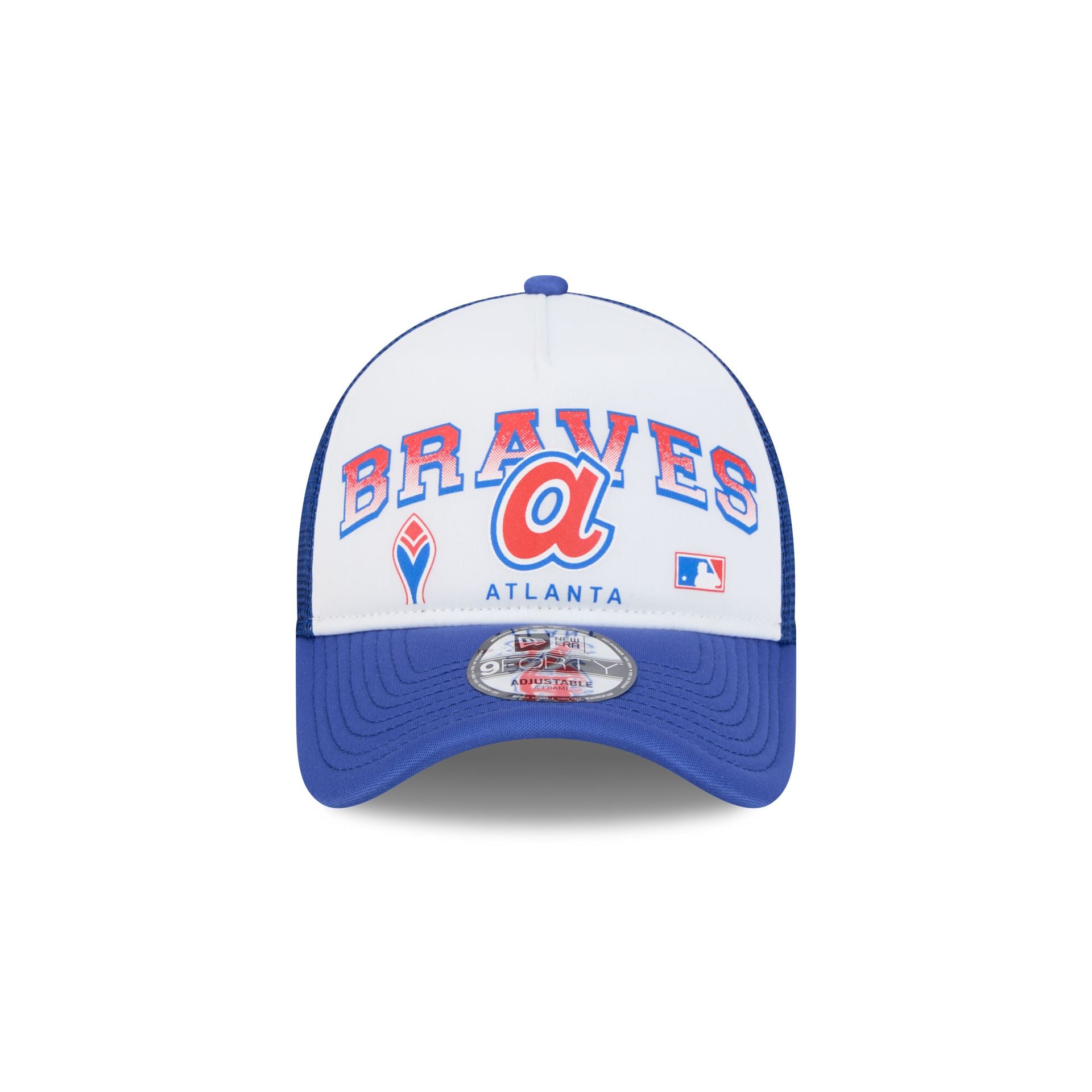 Atlanta Braves Sport Classics 9FORTY A-Frame Trucker Hat - Image 2
