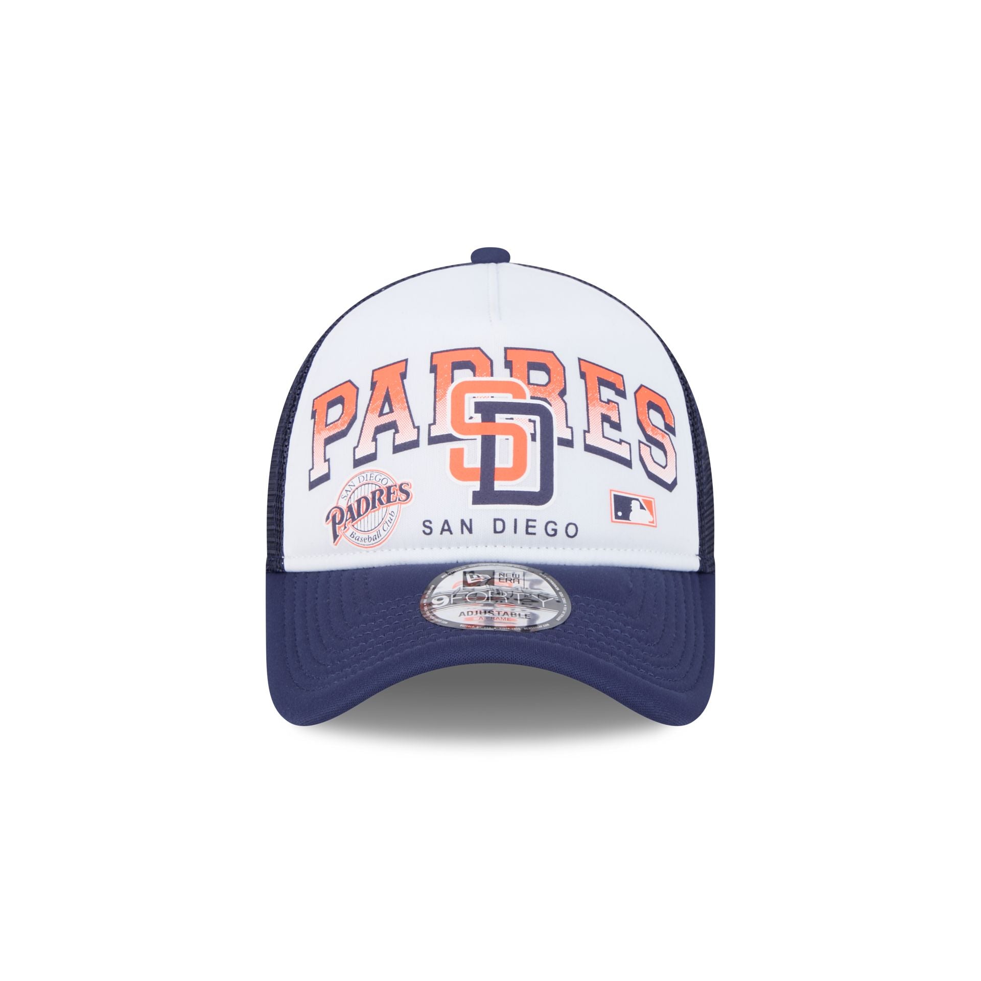 San Diego Padres Sport Classics 9FORTY A-Frame Trucker Hat - Image 2