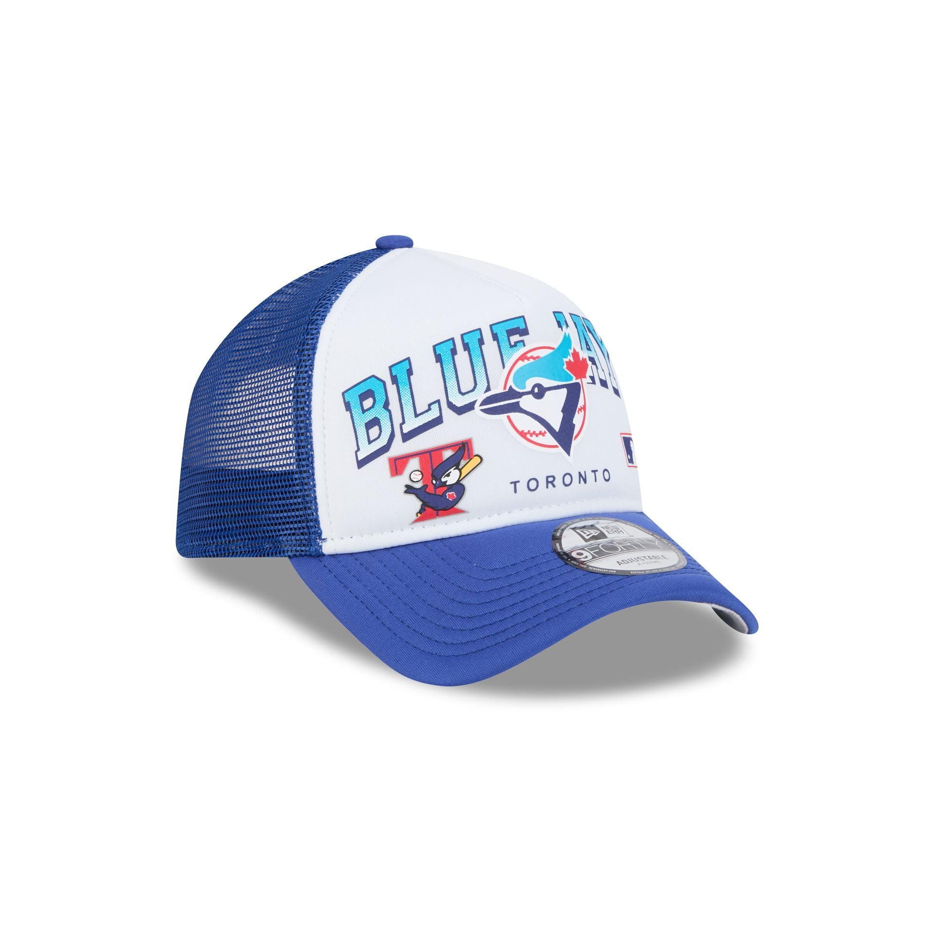 Toronto Blue Jays Sport Classics 9FORTY A-Frame Trucker Hat - Image 3