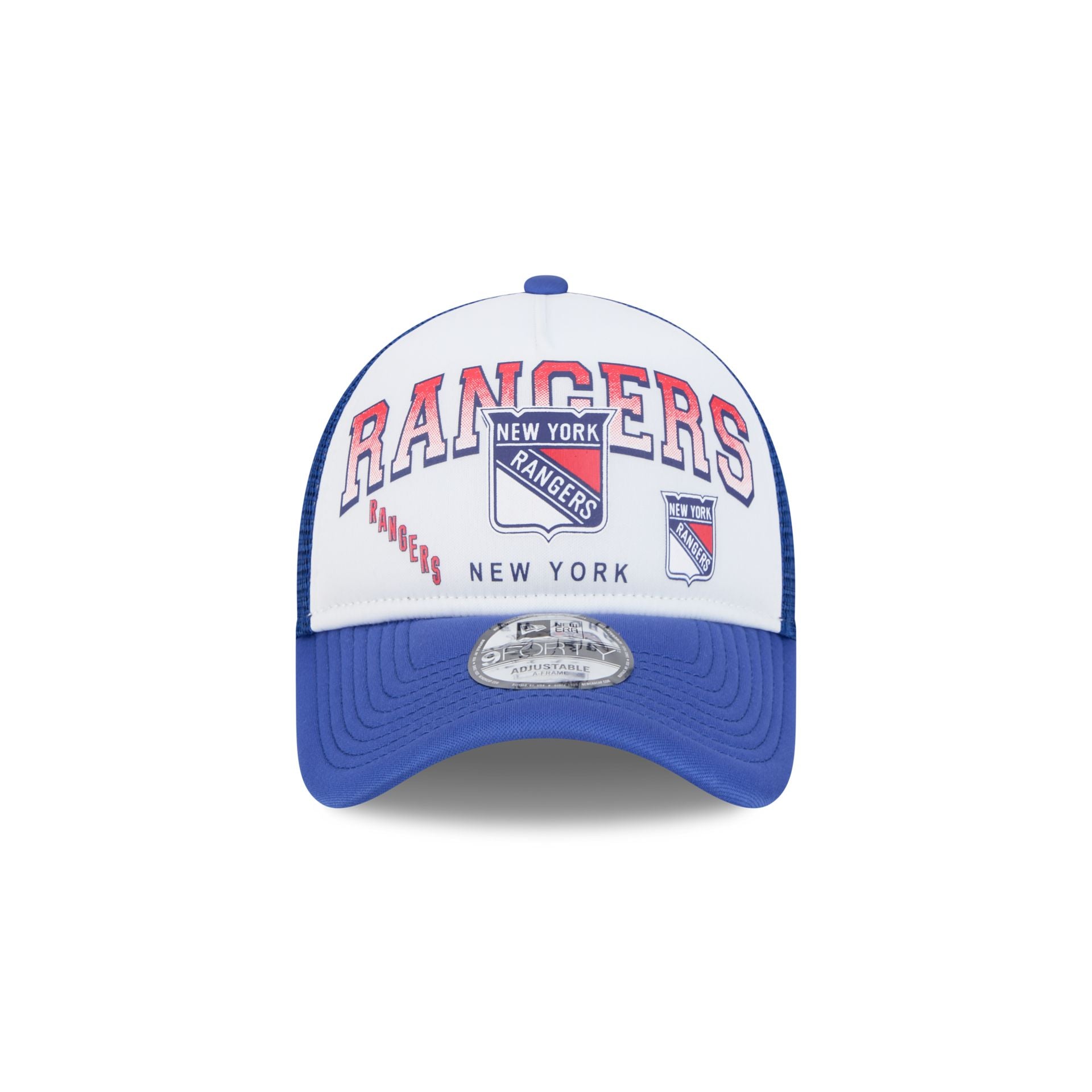New York Rangers Sport Classics 9FORTY A-Frame Trucker Hat - Image 2