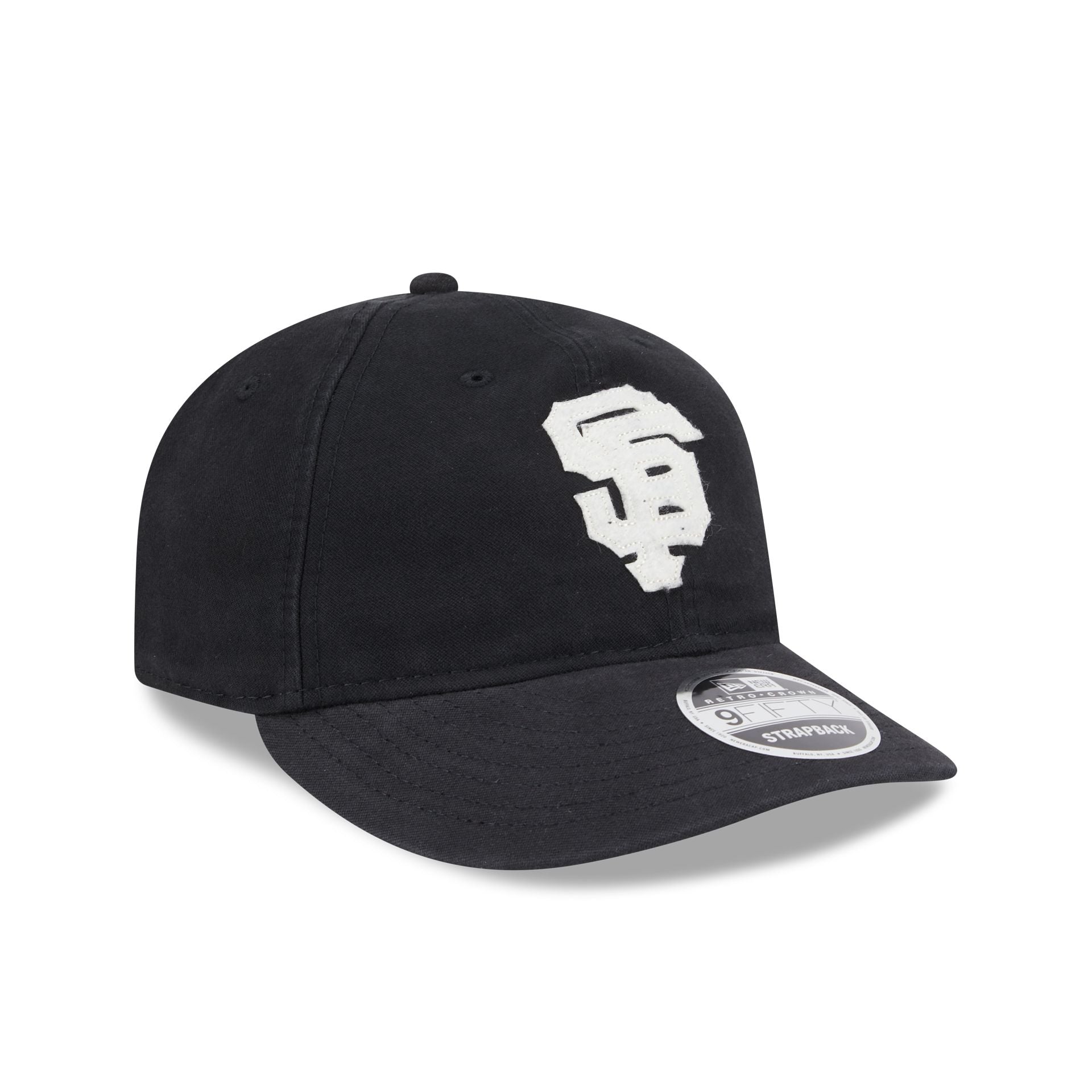 San Francisco Giants Canvas Felt Retro Crown 9FIFTY Strapback Hat - Image 3