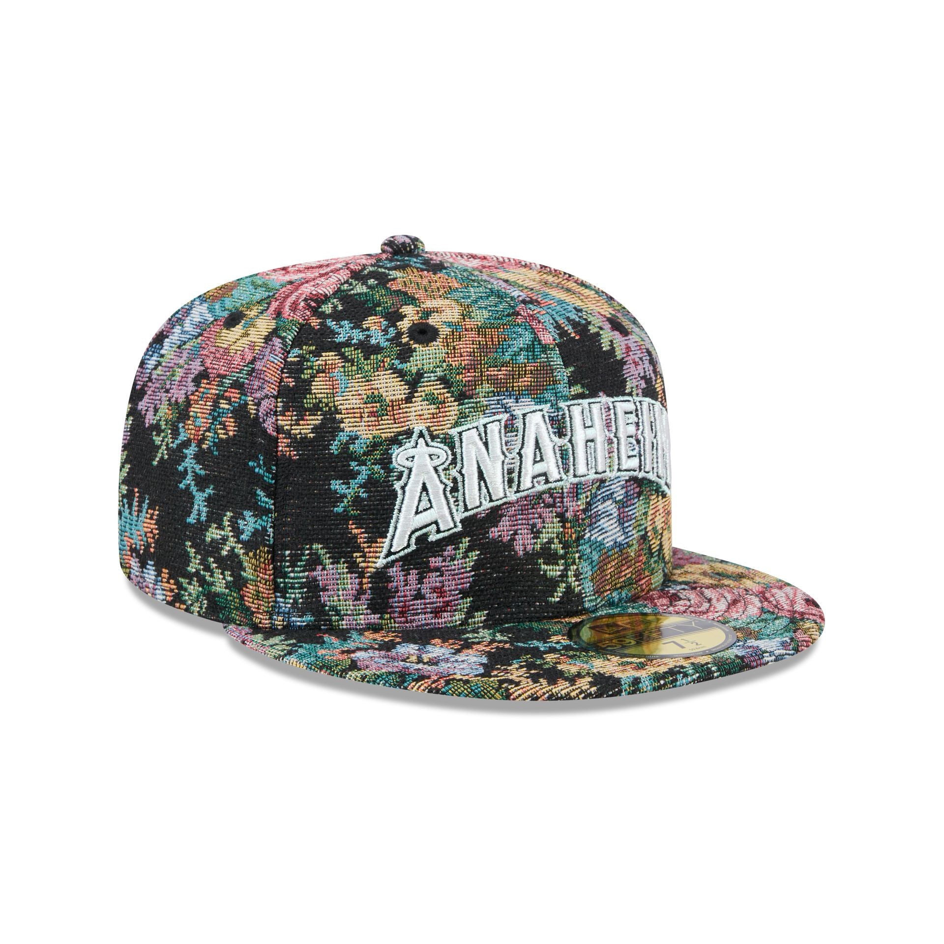 Los Angeles Angels Jacquard Pattern 59FIFTY Fitted Hat - Image 3