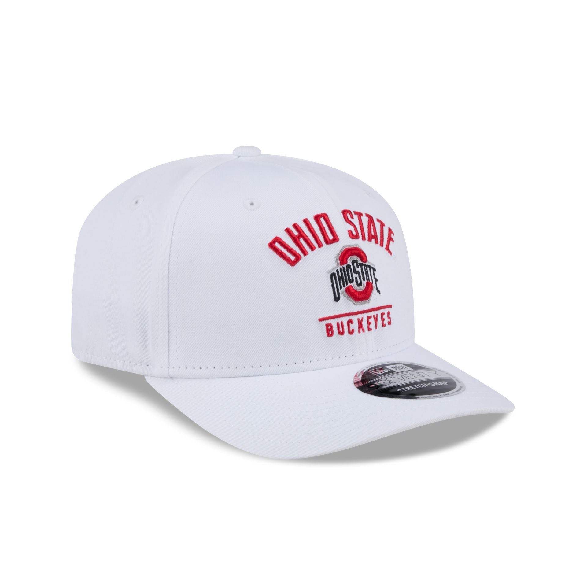 Ohio State Buckeyes Optic White 9SEVENTY Stretch-Snap Hat - Image 3