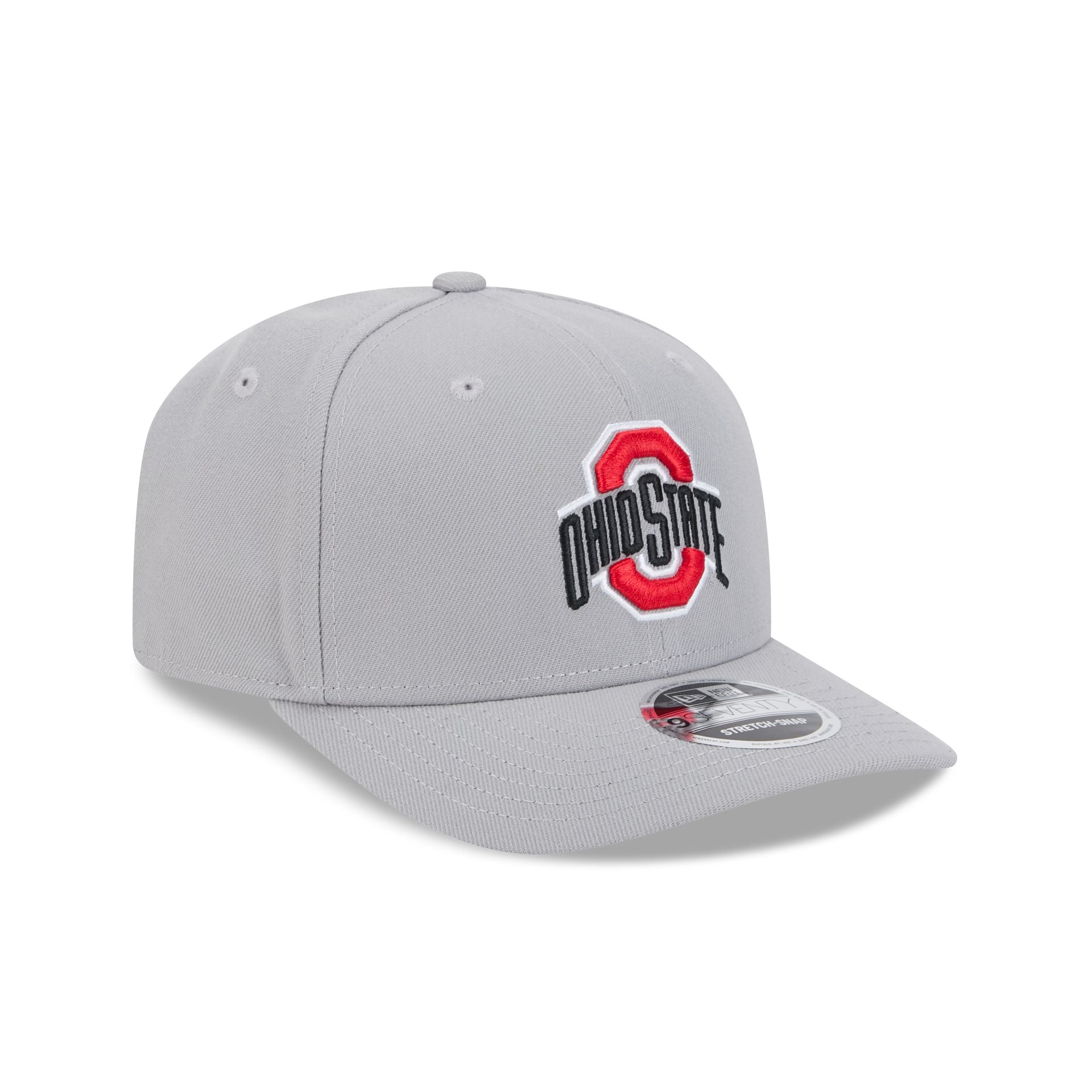 Ohio State Buckeyes Basic Gray 9SEVENTY Stretch-Snap Hat - Image 3