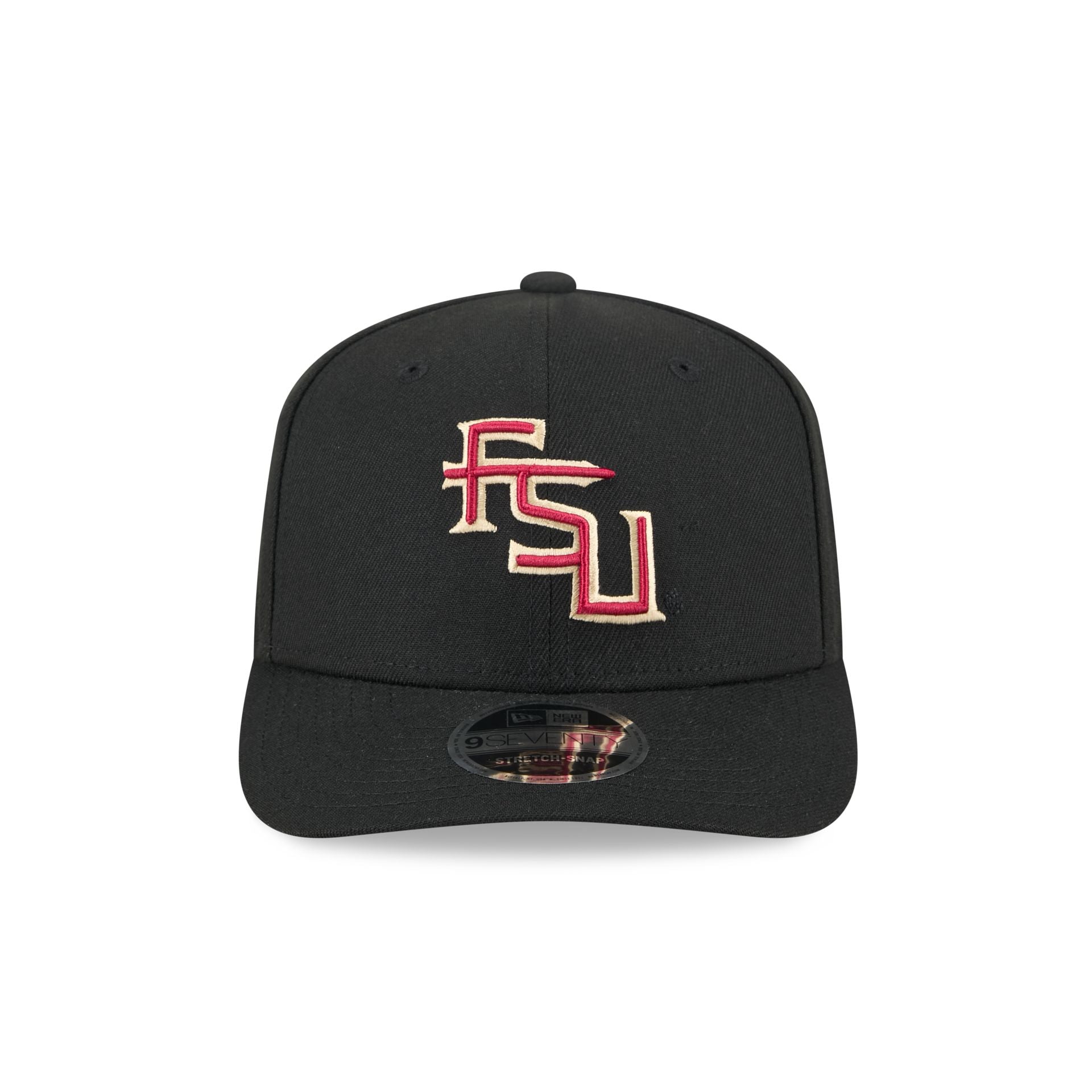 Florida State Seminoles Basic Black 9SEVENTY Stretch-Snap Hat - Image 2