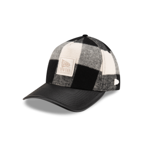 Lumber Plaid College White 9FORTY A-Frame Adjustable Hat