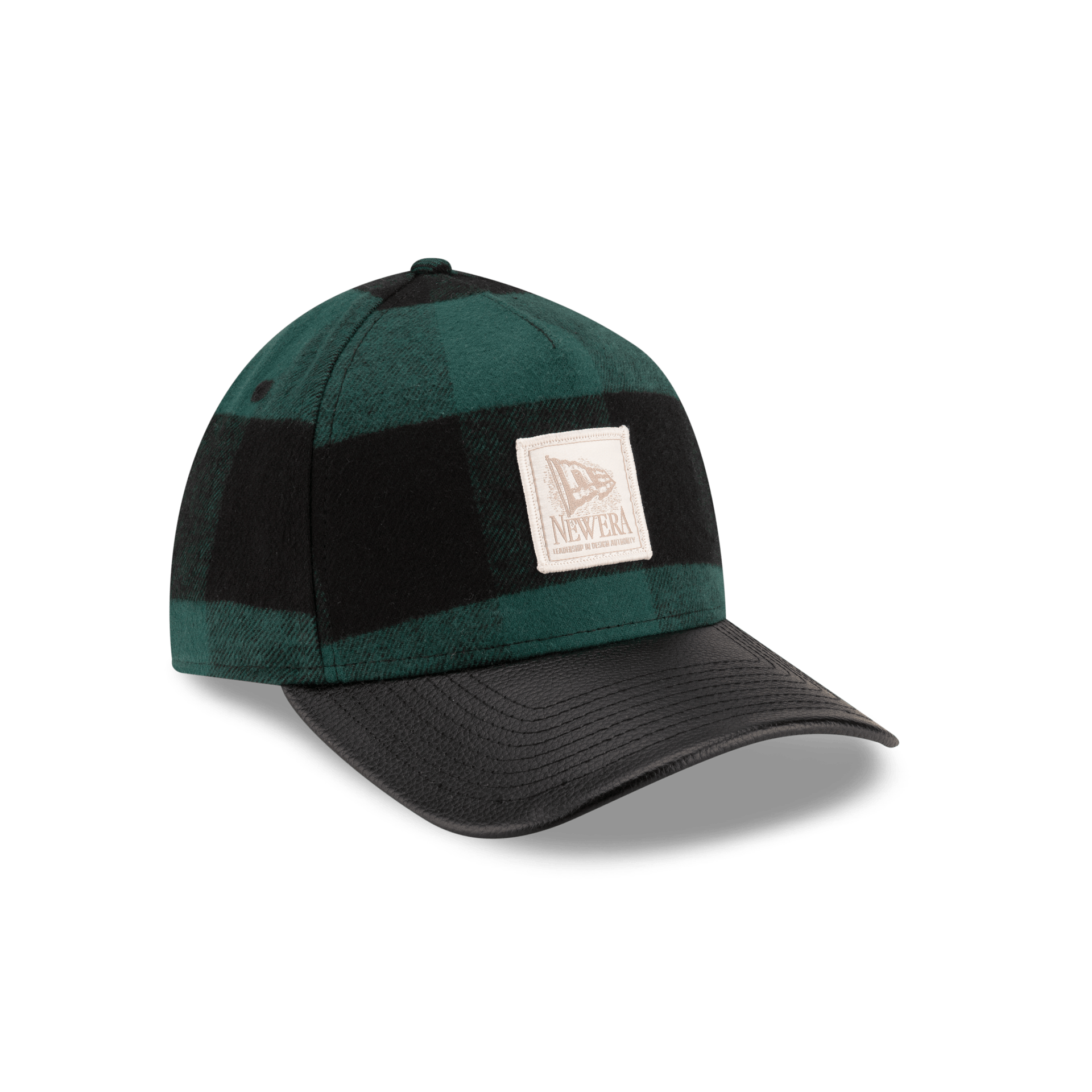 Lumber Plaid Kelly Green 9FORTY A-Frame Adjustable Hat - Image 3