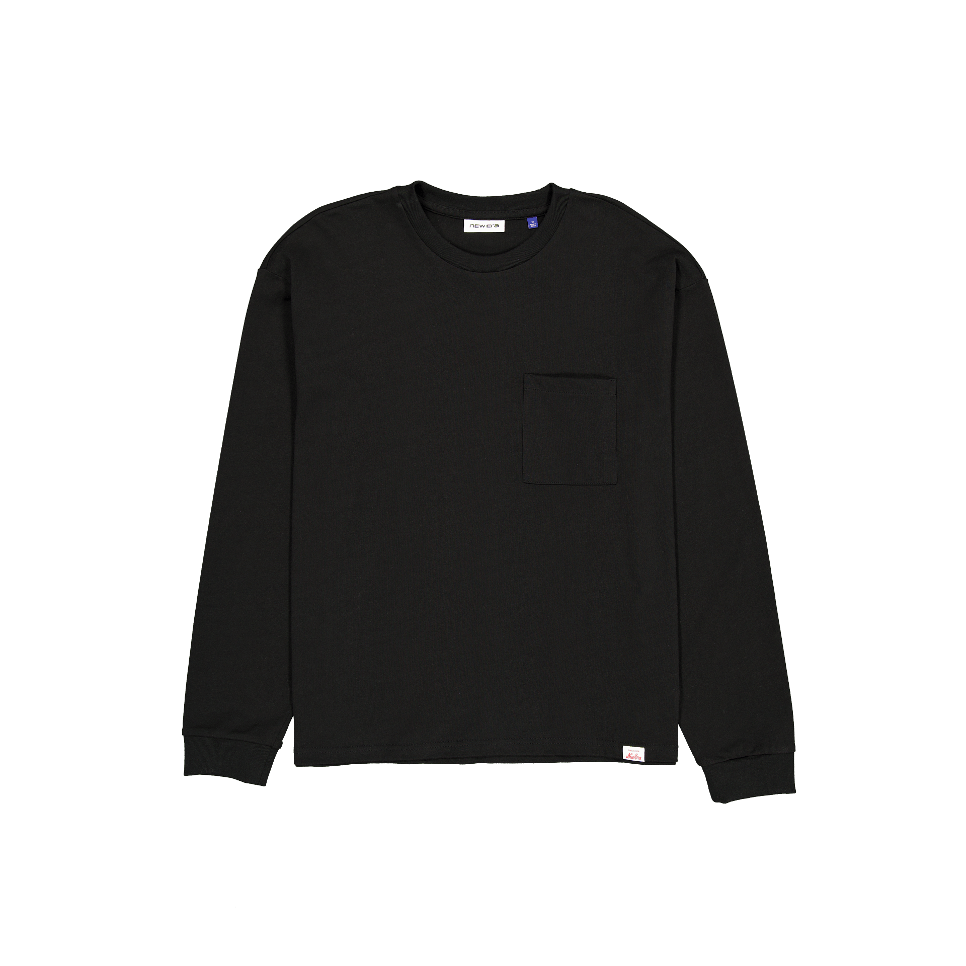 Aurora Black Long Sleeve Pocket T-Shirt