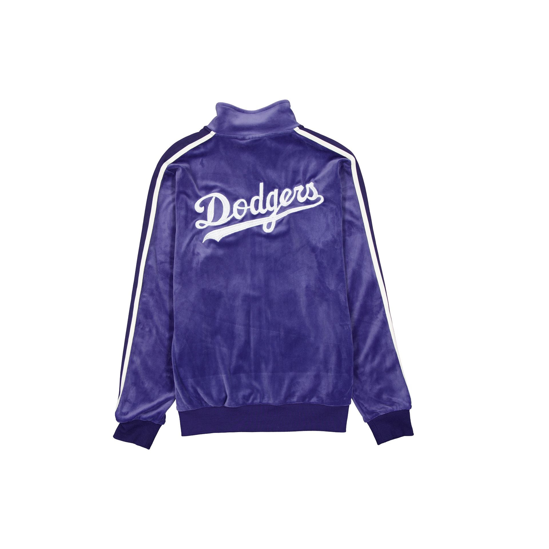 Los Angeles Dodgers Ink Purple Velour Track Jacket - Image 2