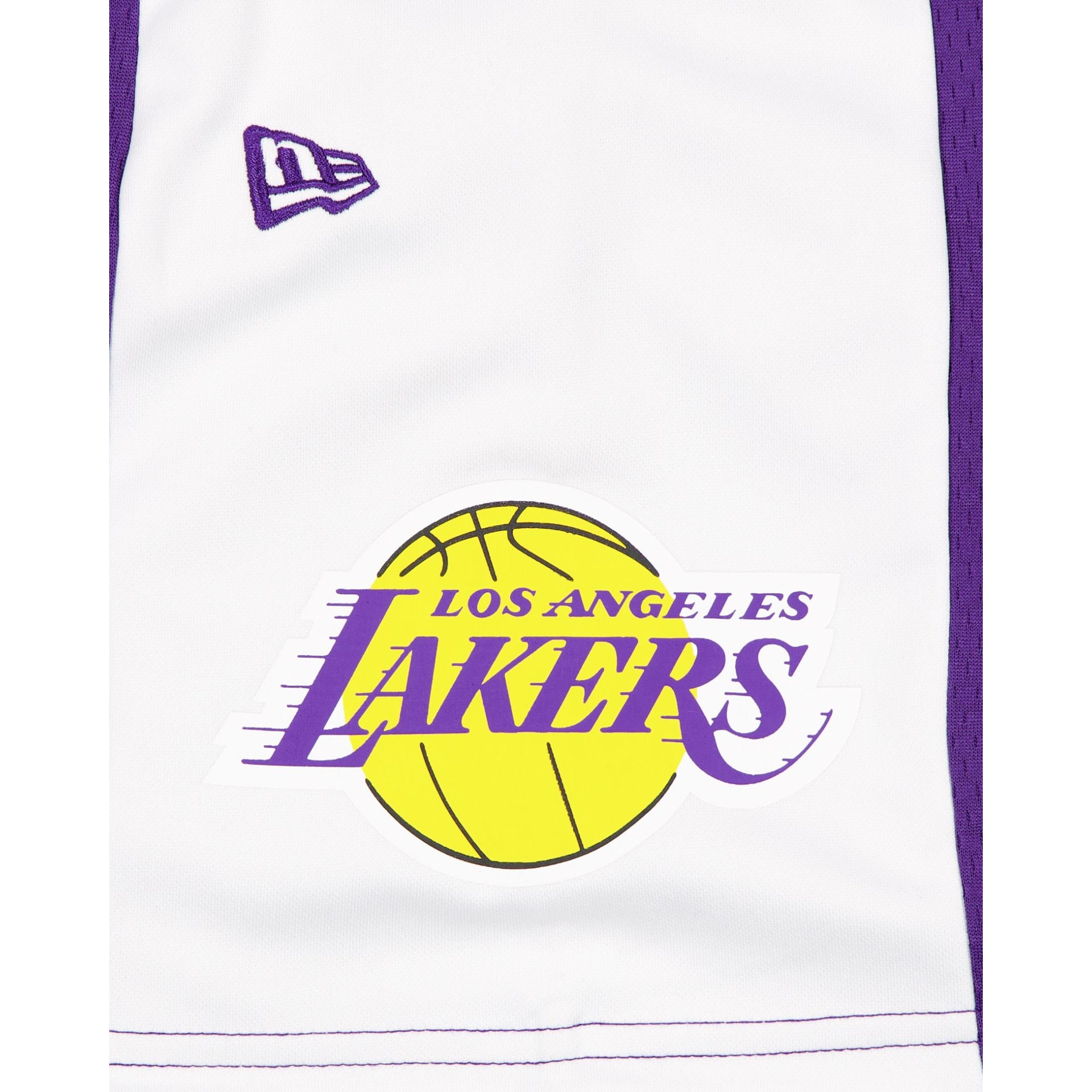 Los Angeles Lakers Purple Graphic Mesh Shorts - Image 3