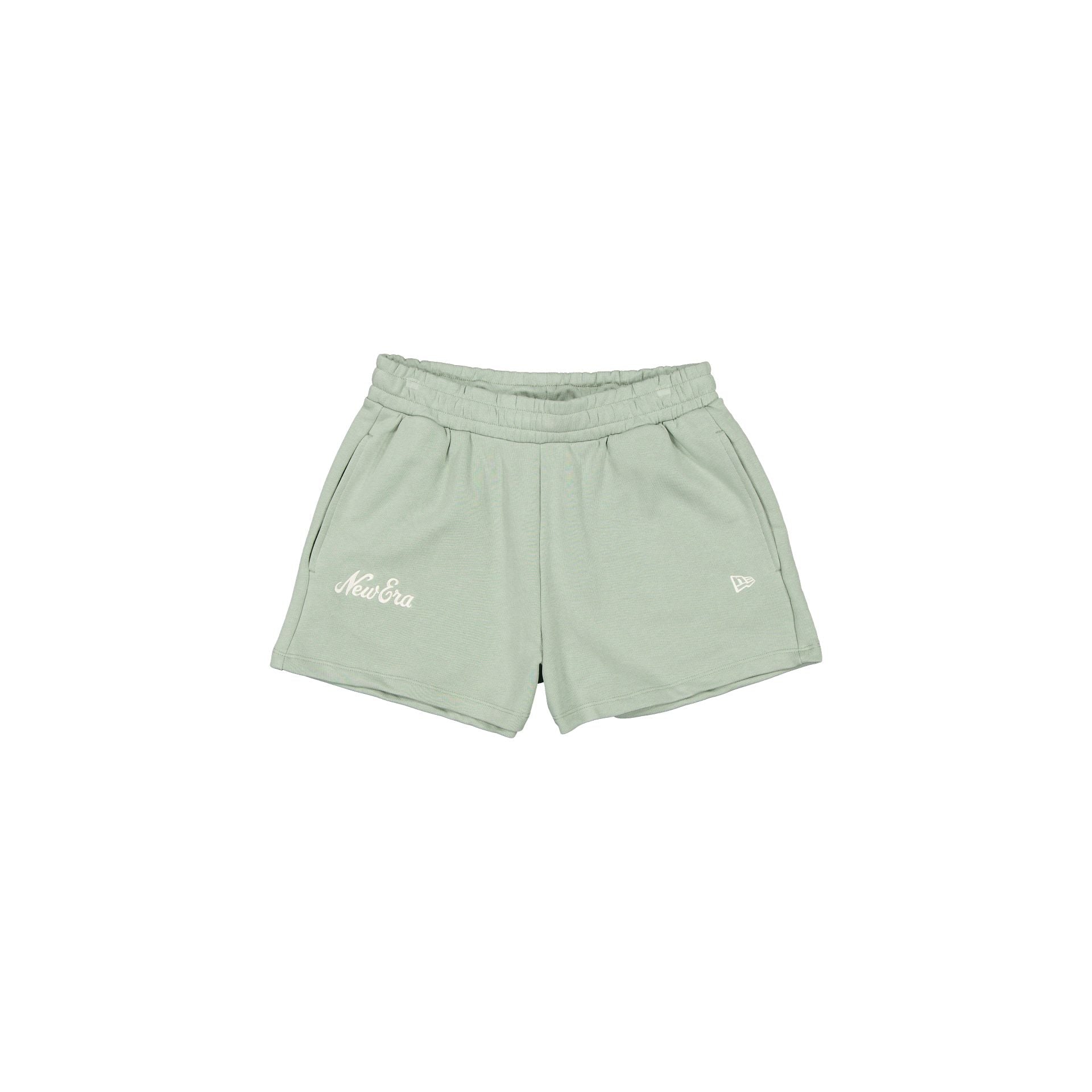 New Era Cap Women's High Waisted Everest Green Script Shorts