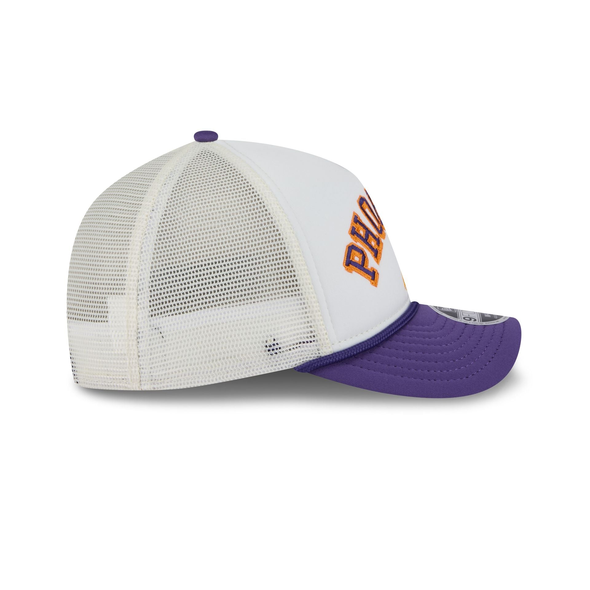 Phoenix Suns Chrome Arch 9FORTY M-Crown A-Frame Trucker Hat - Image 5