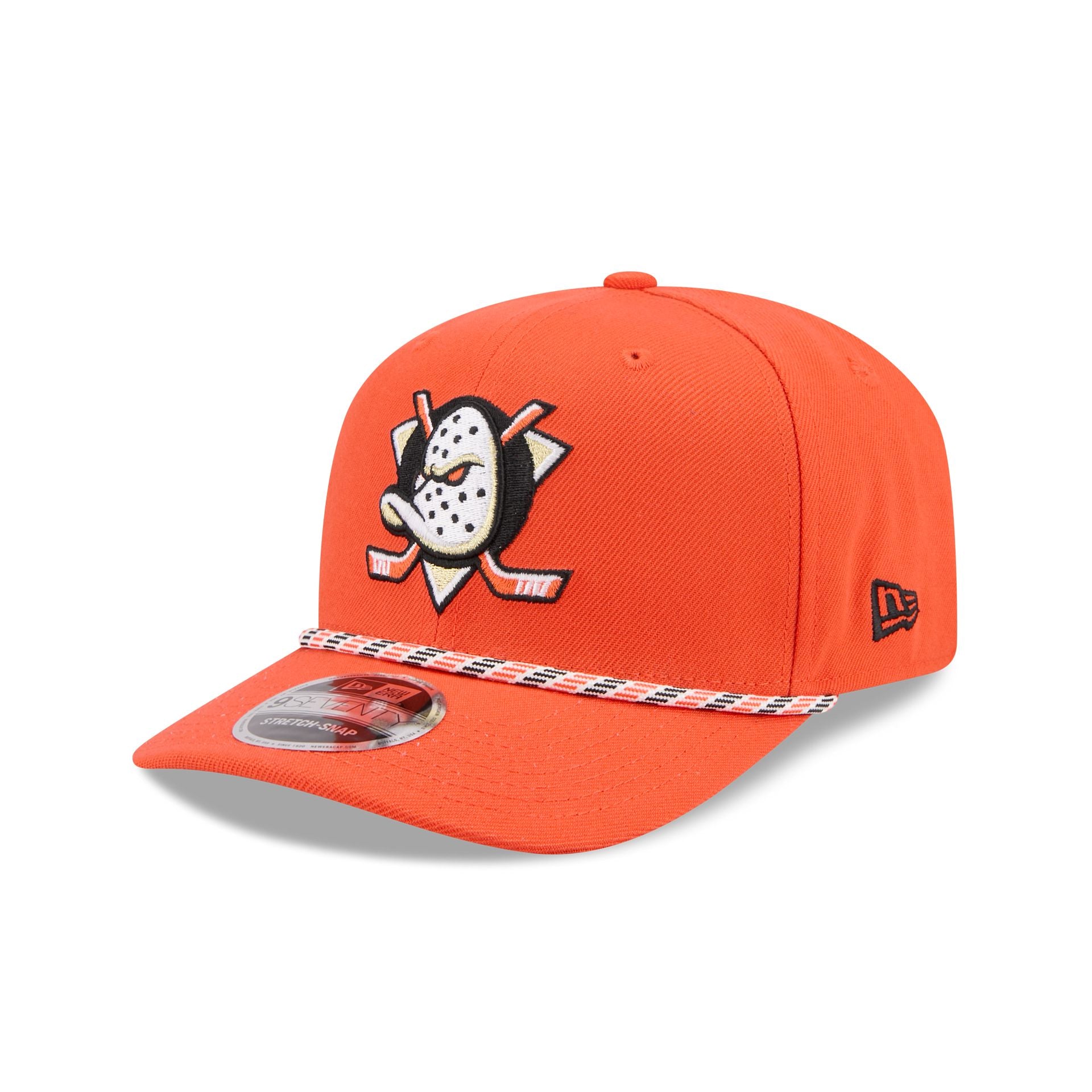 Anaheim Ducks Multicolor Rope 9SEVENTY Stretch-Snap Hat