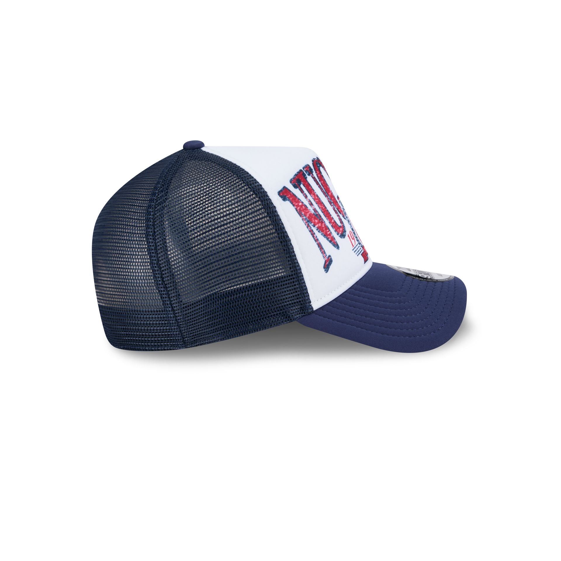 Denver Nuggets Distressed 9FORTY A-Frame Trucker Hat - Image 5