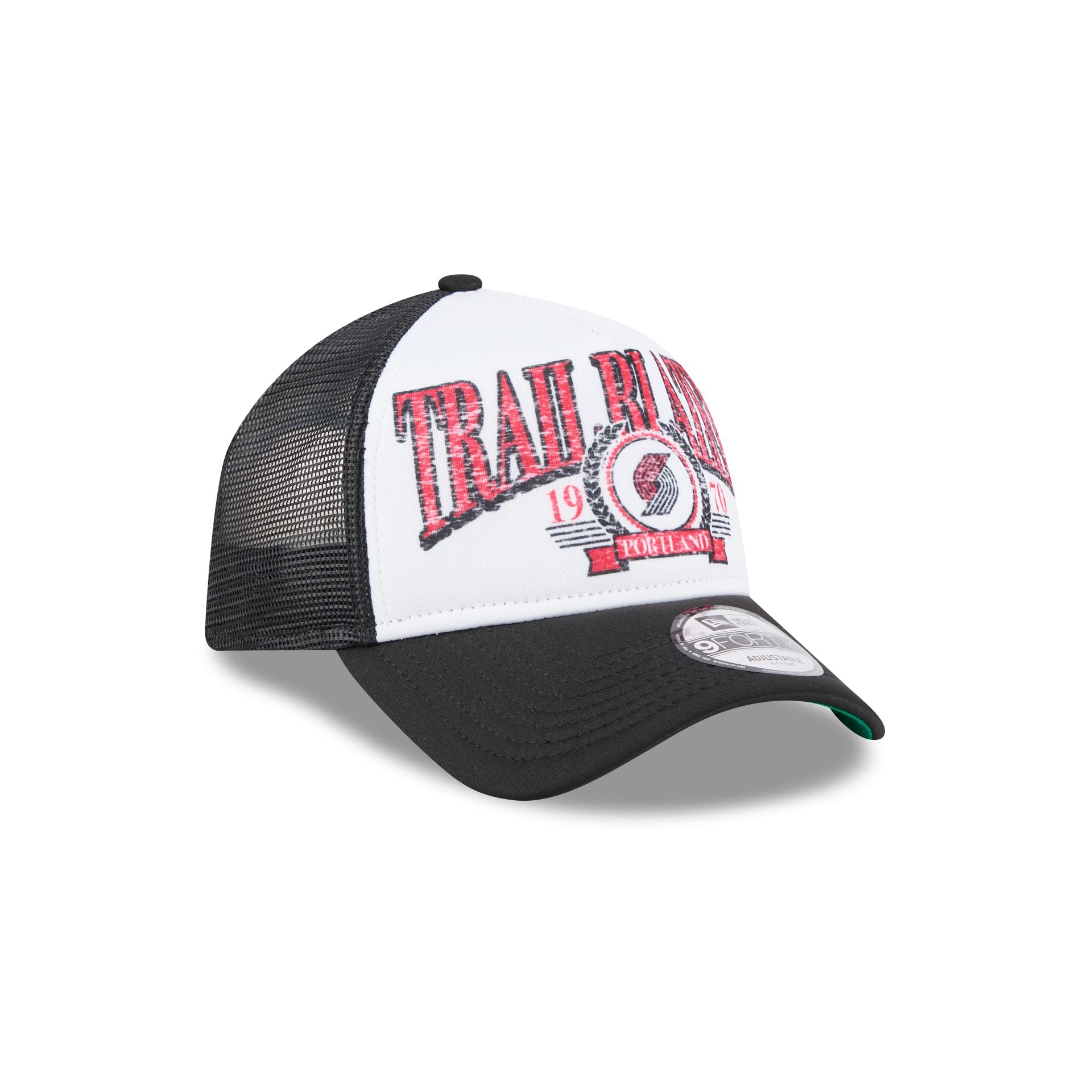 Portland Trail Blazers Distressed 9FORTY A-Frame Trucker Hat - Image 3