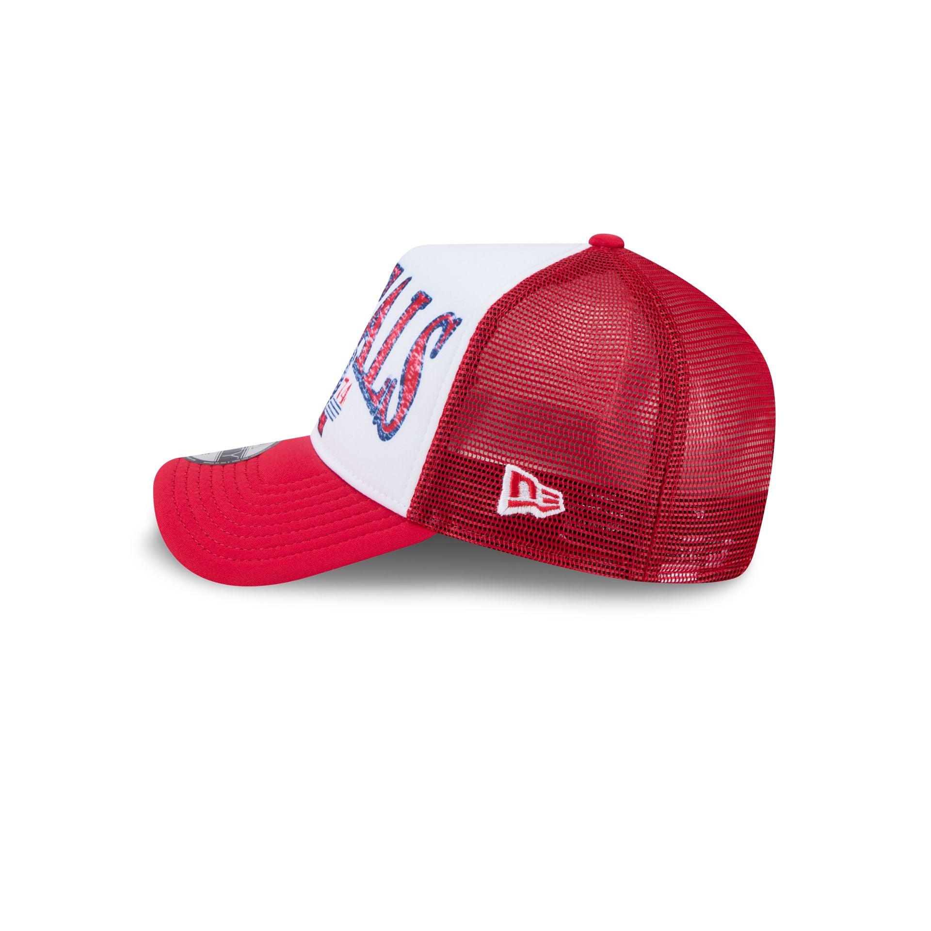Washington Capitals Distressed 9FORTY A-Frame Trucker Hat - Image 4