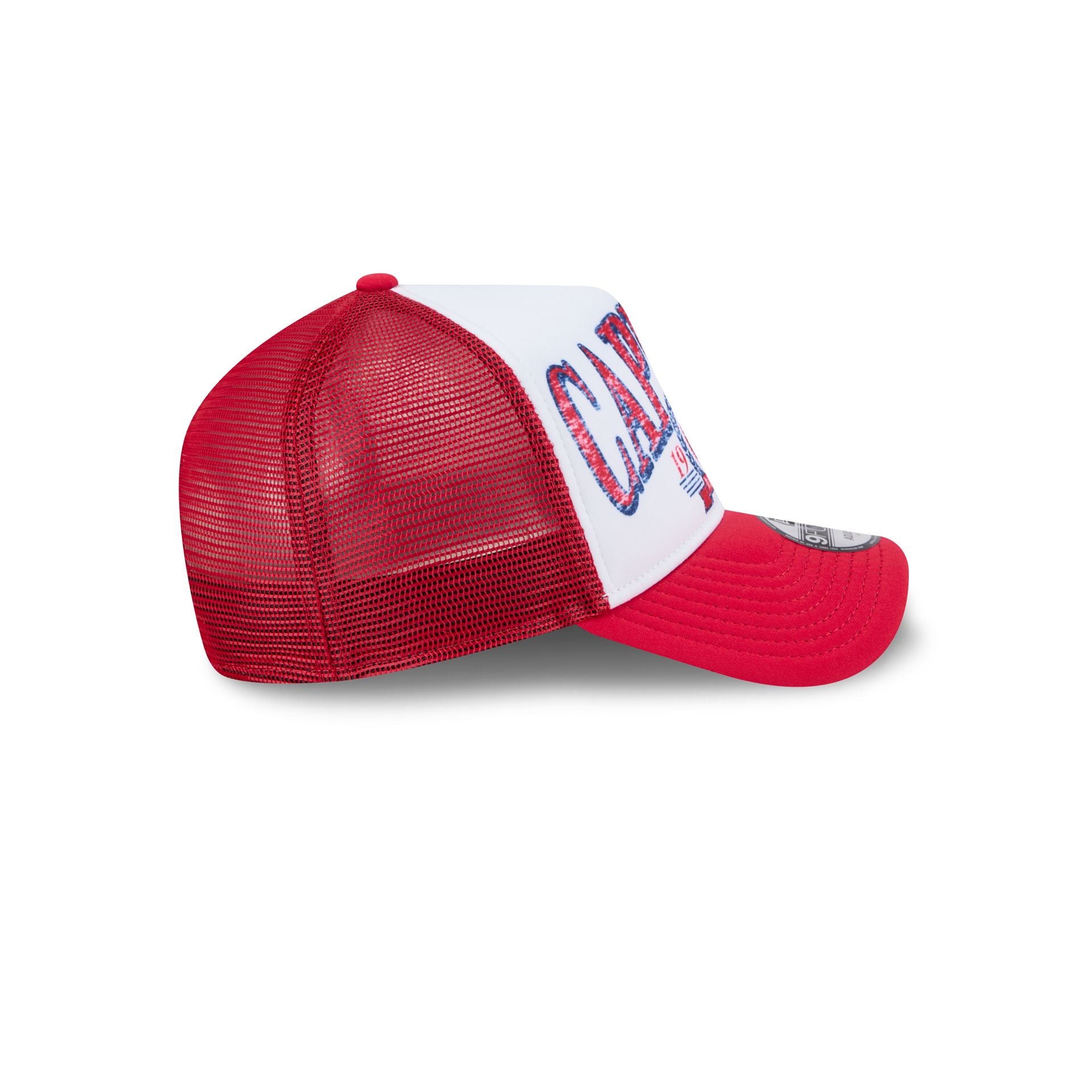 Washington Capitals Distressed 9FORTY A-Frame Trucker Hat - Image 5