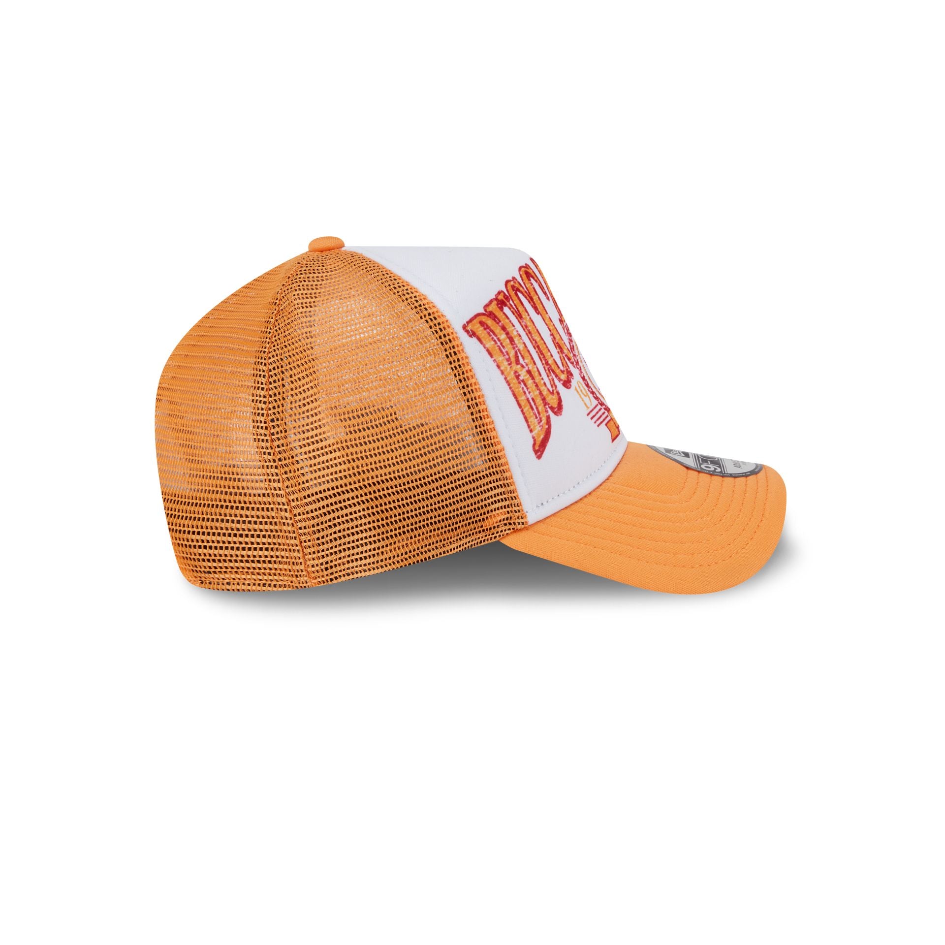 Tampa Bay Buccaneers Distressed 9FORTY A-Frame Trucker Hat - Image 5