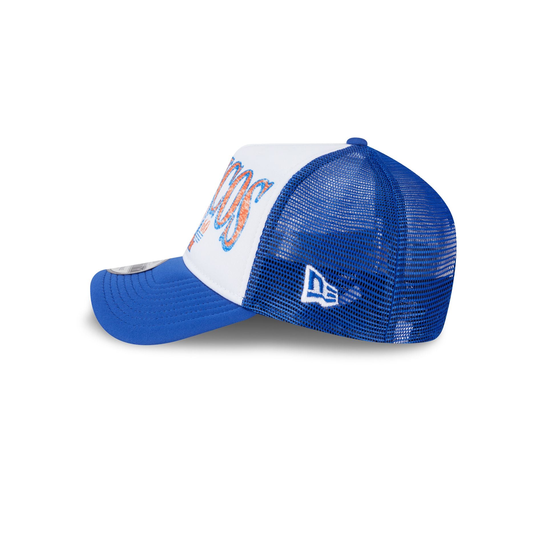Denver Broncos Distressed 9FORTY A-Frame Trucker Hat - Image 4